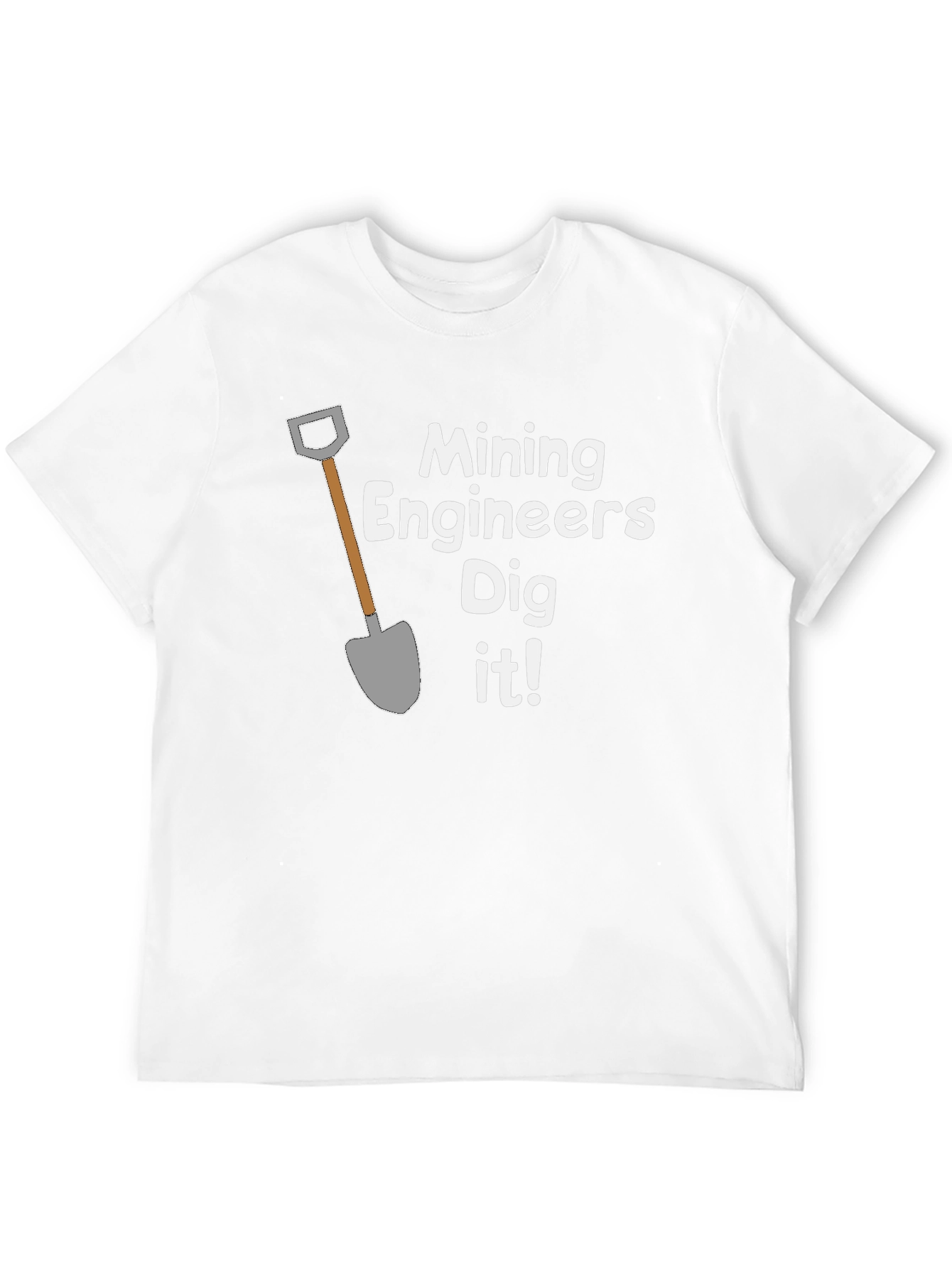 Black Mining Engineers Dig It! Funny T-Shirt view 12