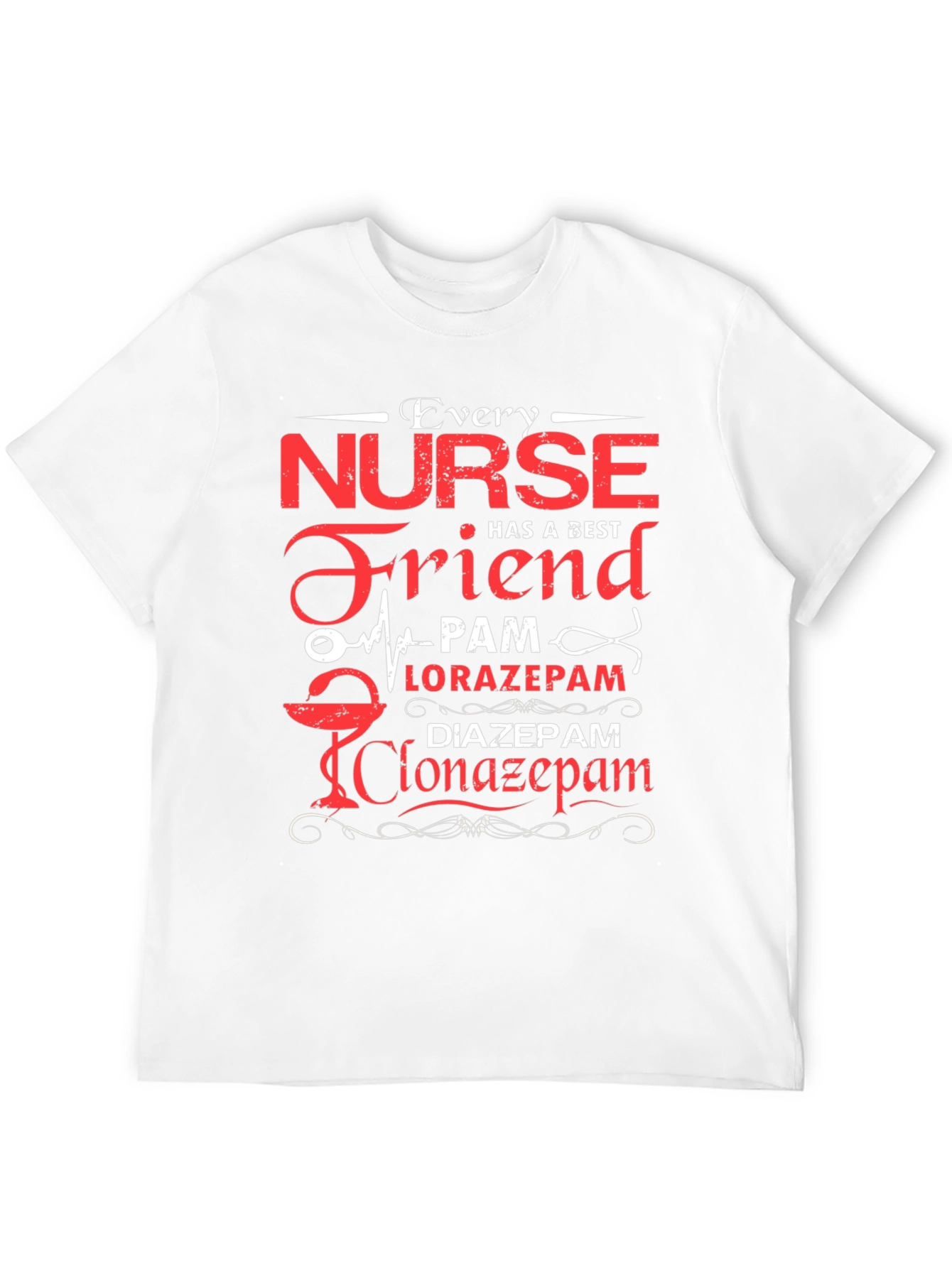 Black Every Nurse Has a Best Friend T-Shirt view 12