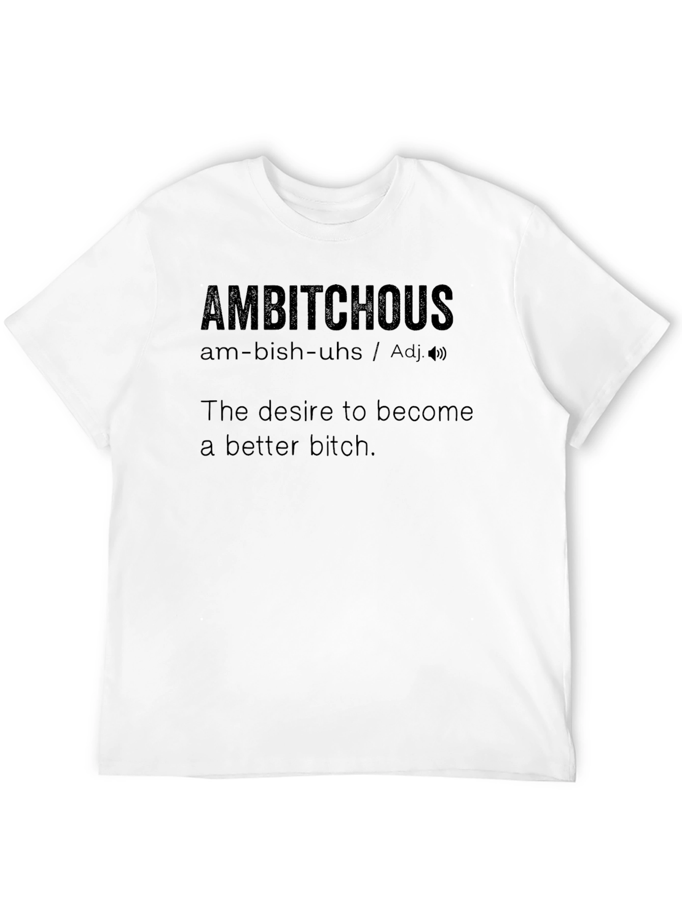 Black Ambitious Definition Graphic T-Shirt view 12
