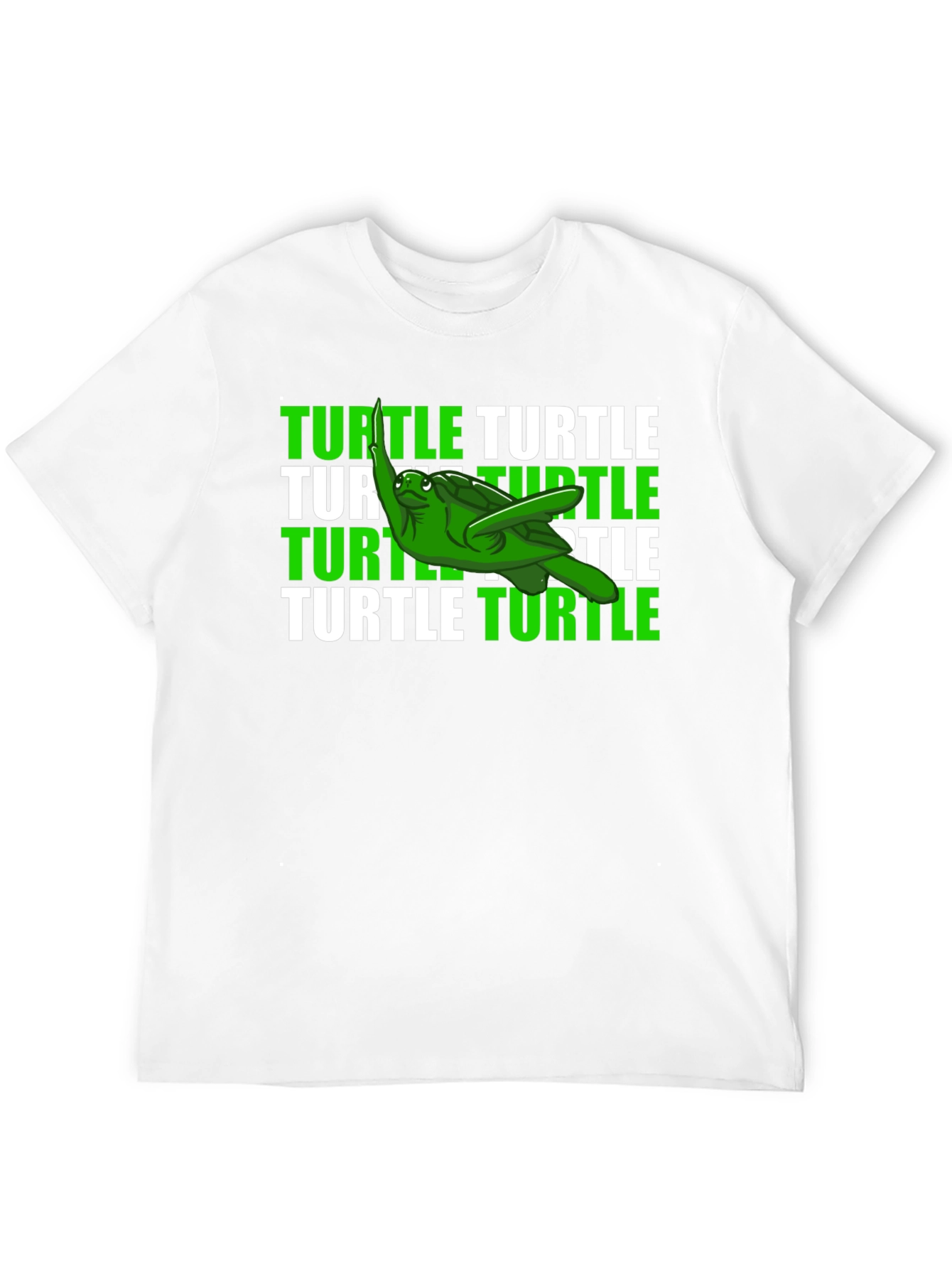 Black Funny Turtle T-Shirt - Green Sea Turtle Graphic Tee view 12