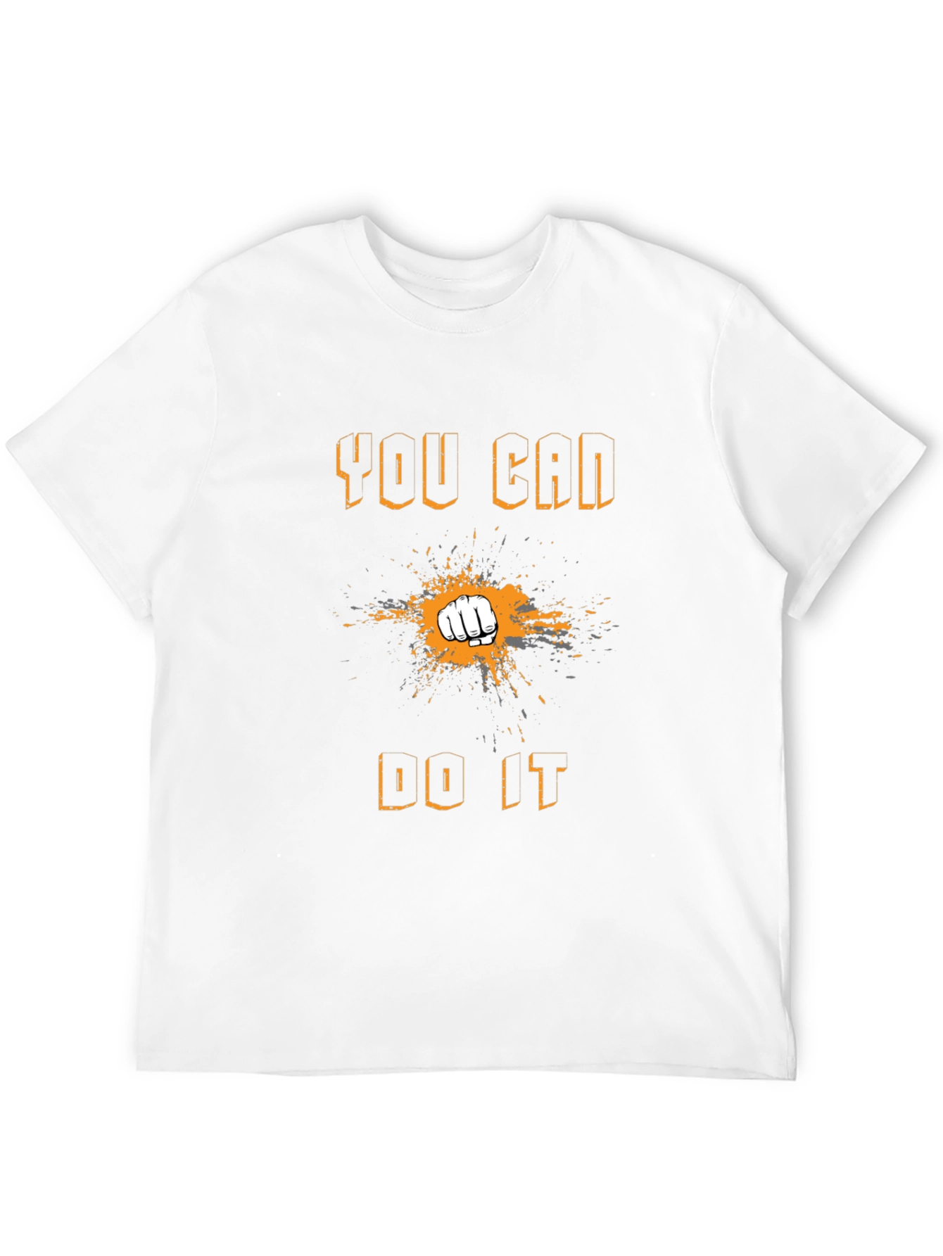 Black Motivational 'You Can Do It' Graphic Tee view 12