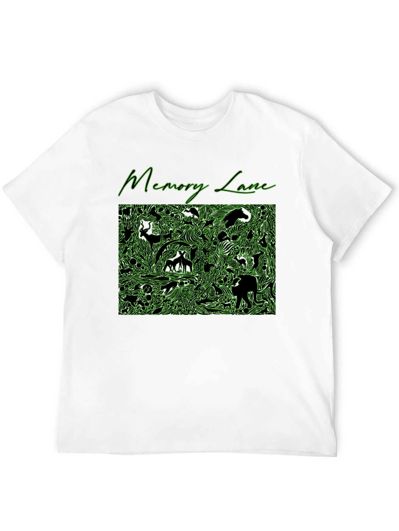 Black Memory Lane Black Graphic Print Tee for Men view 12