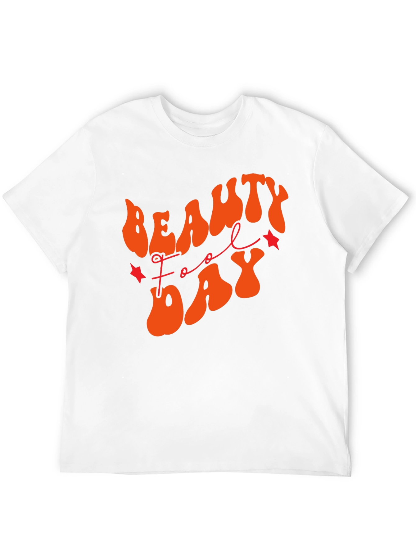 Black Beauty Fool Day T-Shirt - Retro Orange Graphic Tee view 12