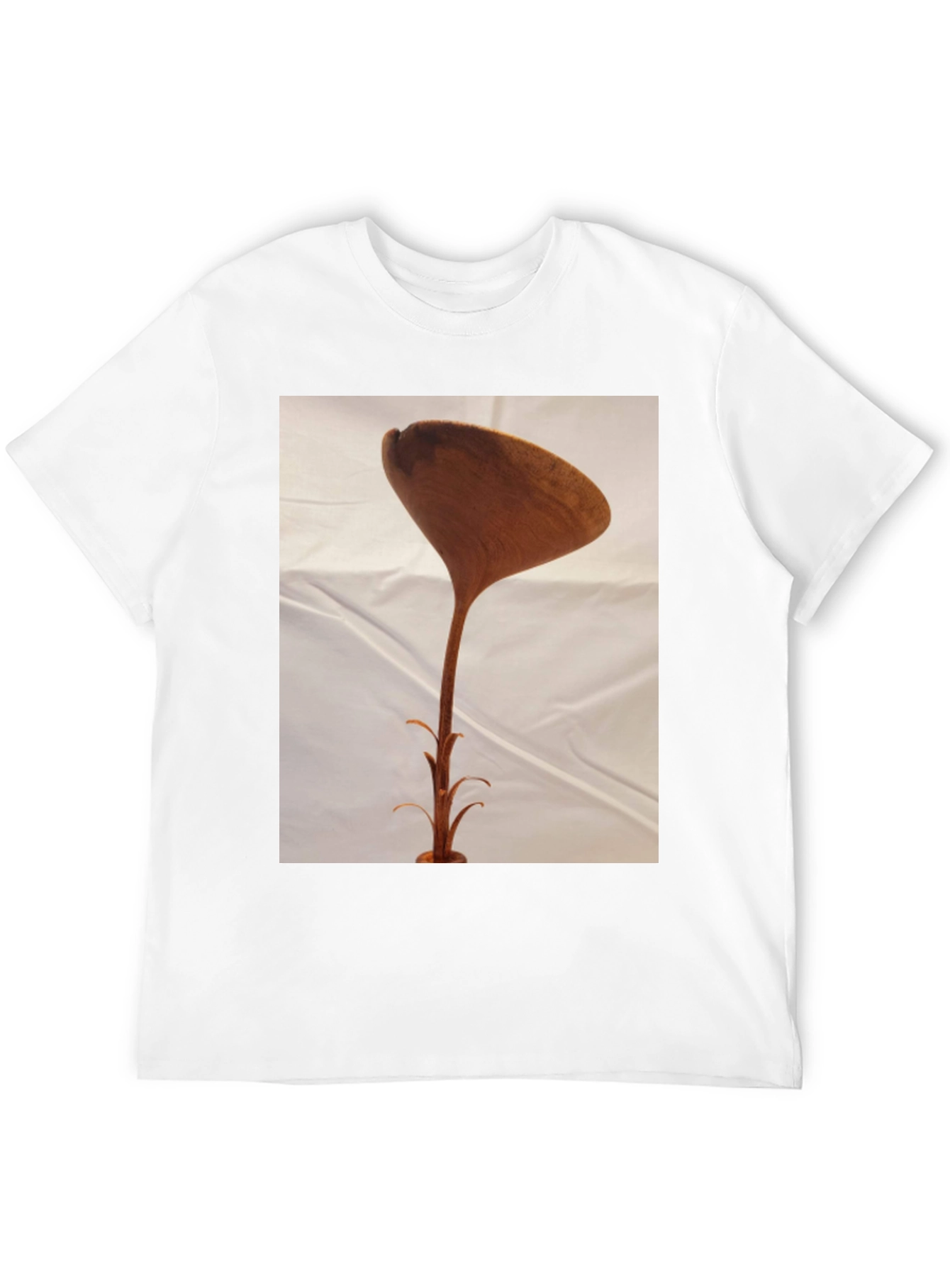 Black Unique Wooden Sculpture T-Shirt view 12