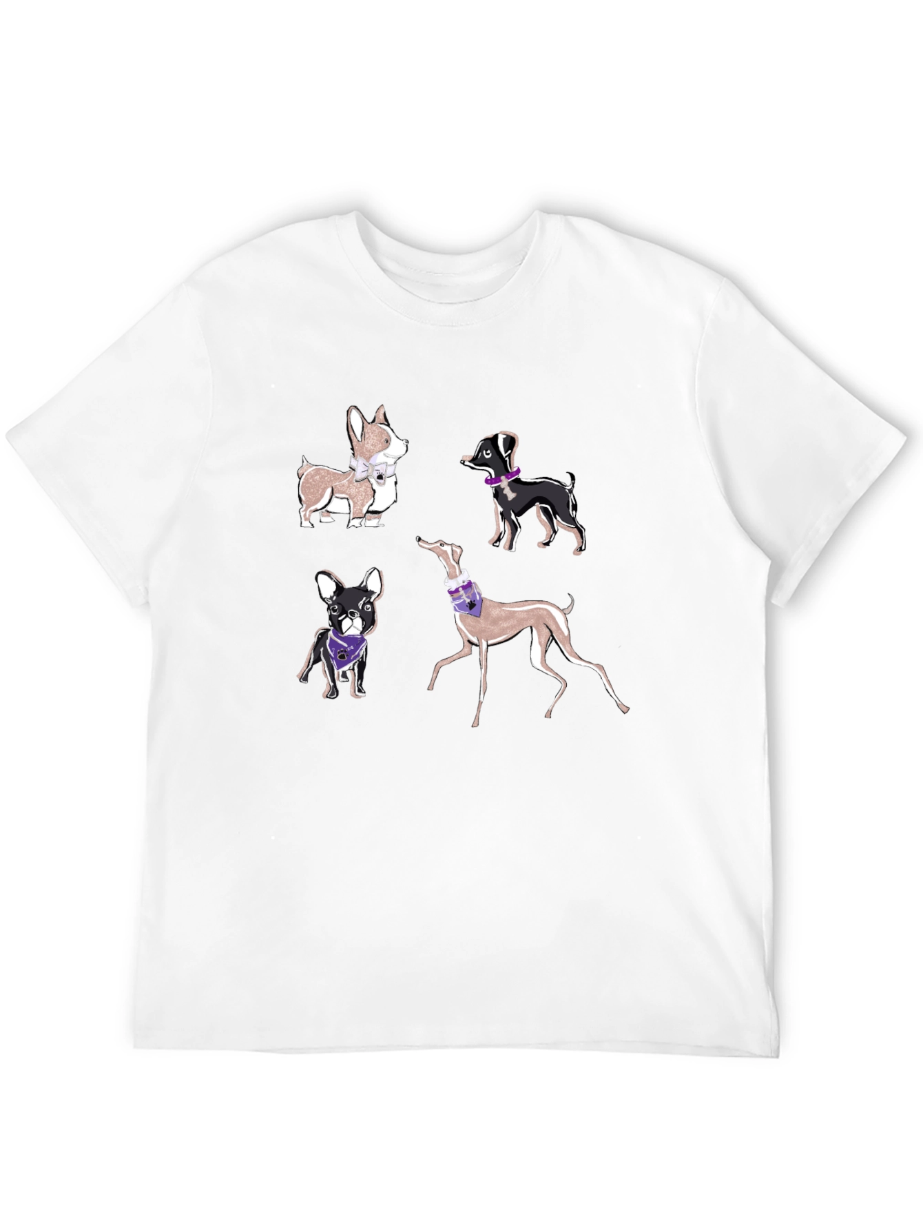 Black Dog Breeds T-Shirt view 12