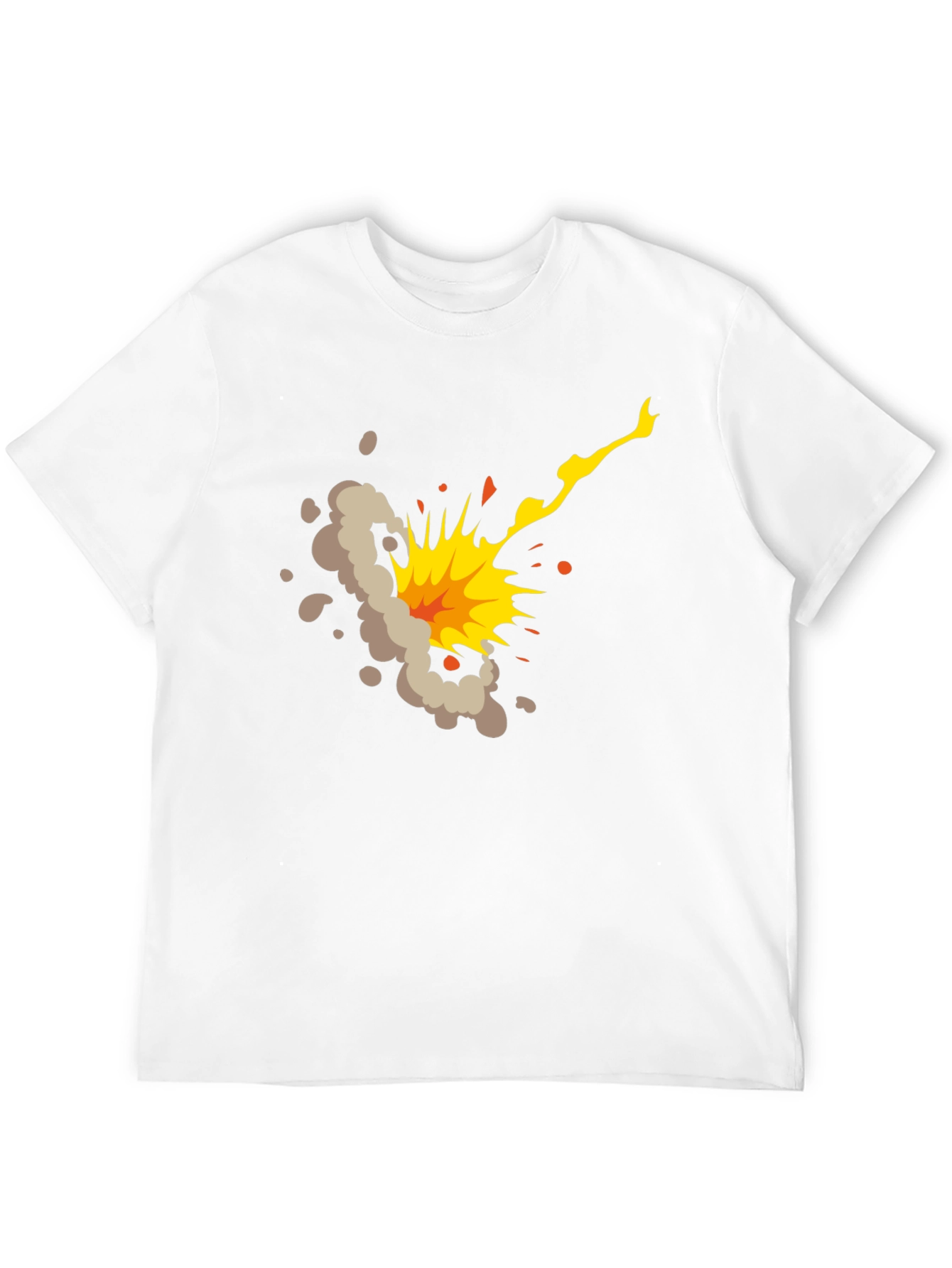 Black Explosion Graphic Black T-Shirt view 12