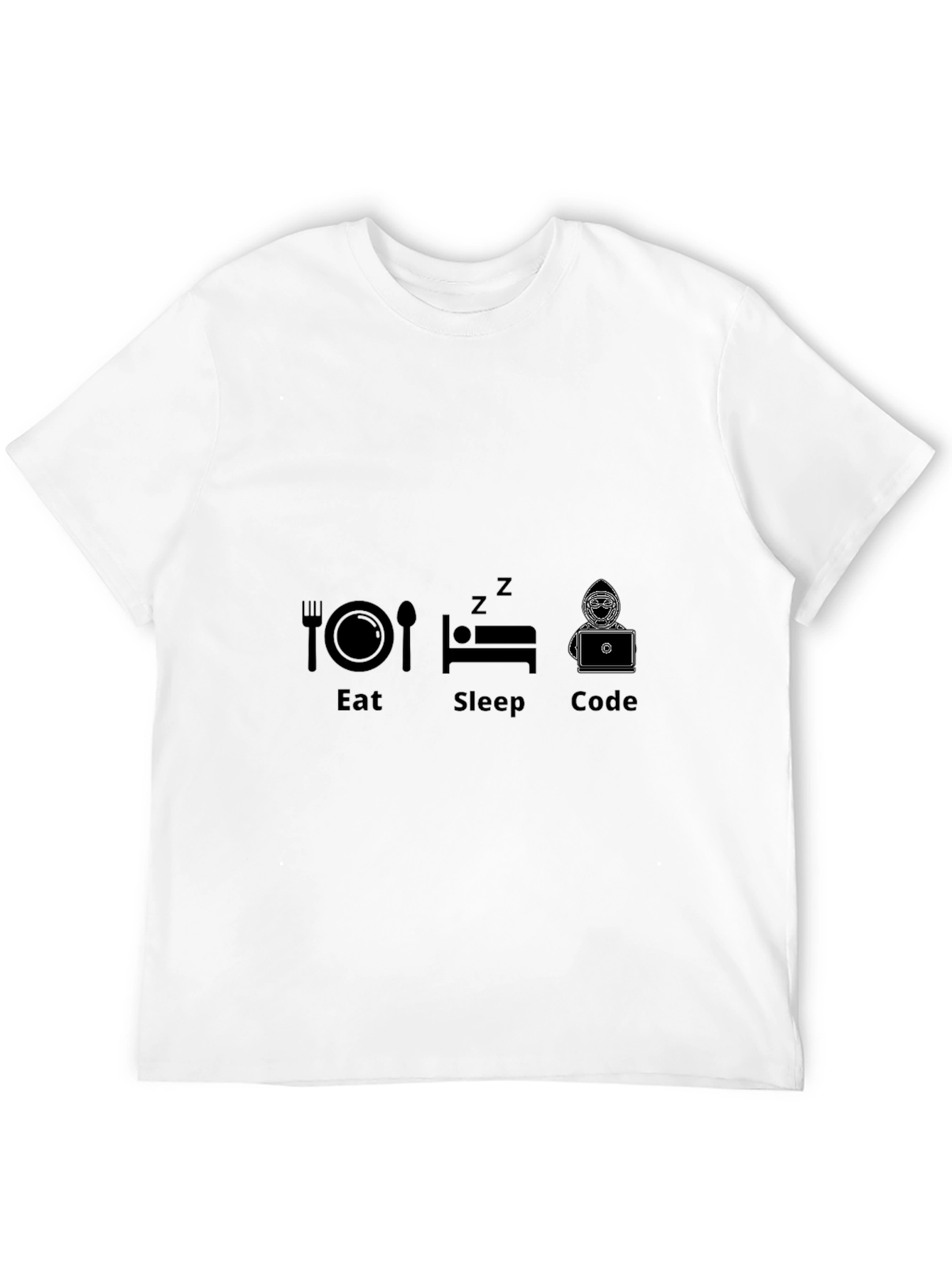 Black Eat Sleep Code T-Shirt - Programmer Gift view 12