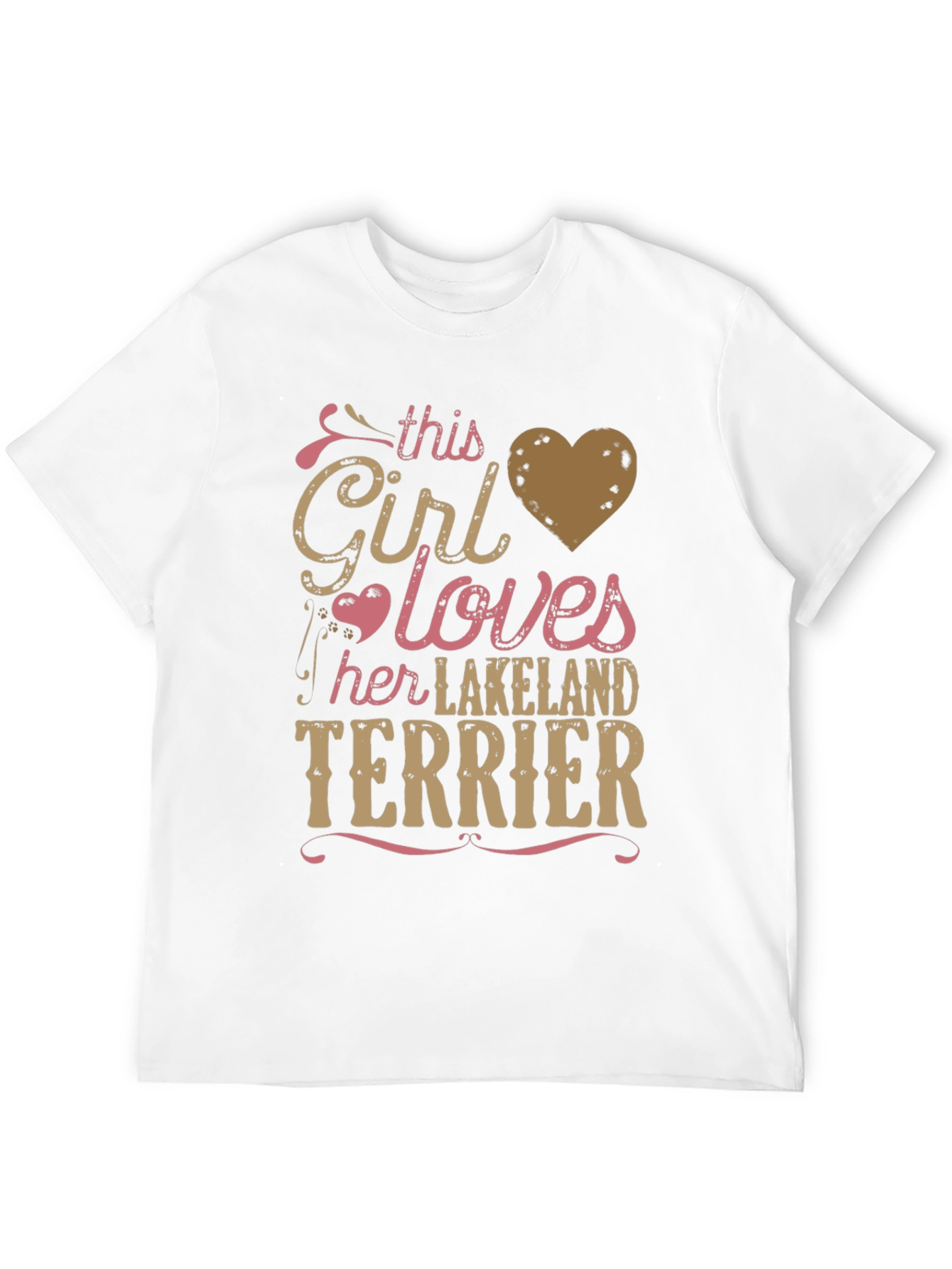Black Girl Loves Lakeland Terrier Tee - Black view 12