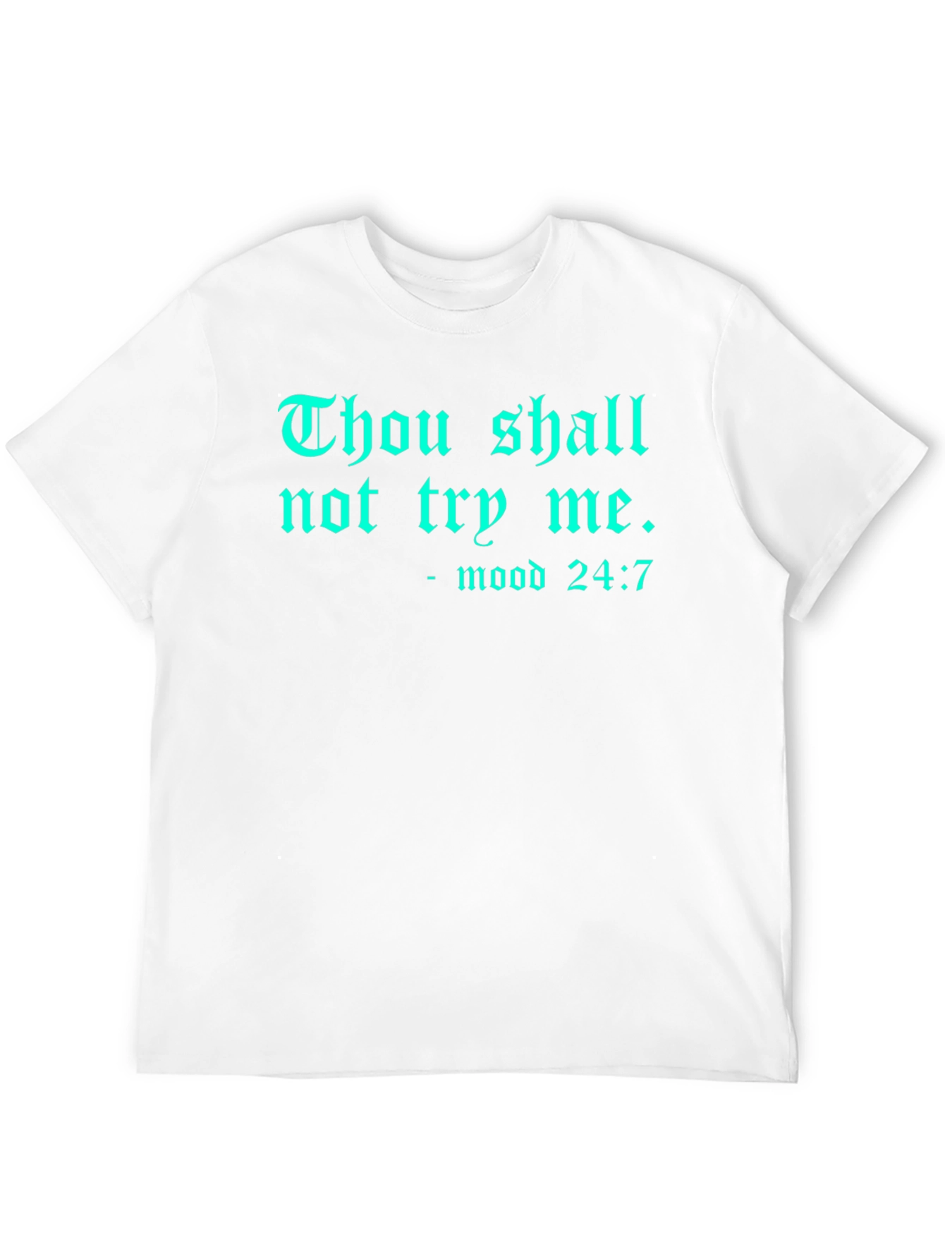 Black Thou Shall Not Try Me Graphic Tee view 12