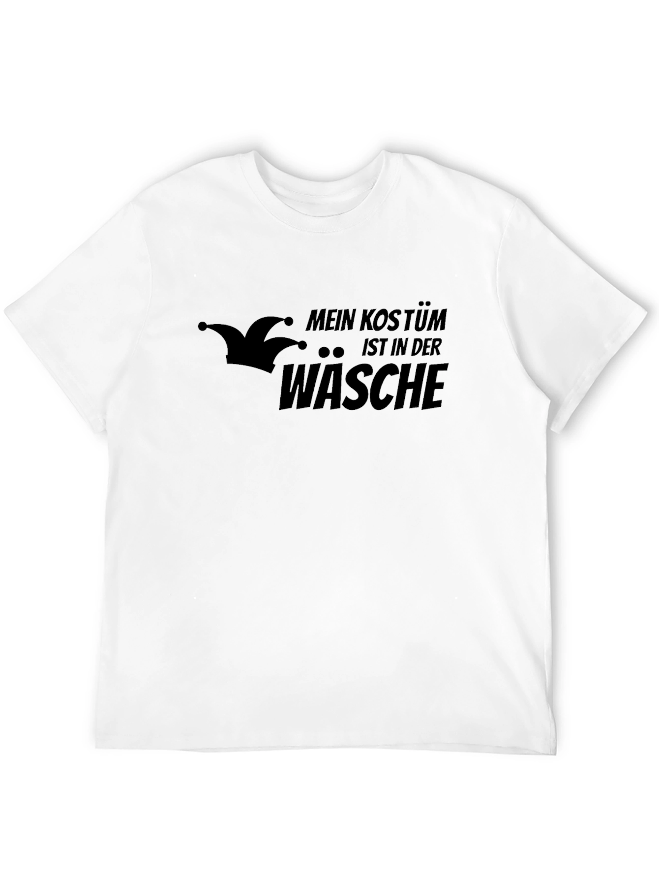 Black Funny "My Costume is in the Wash" Black T-Shirt view 12