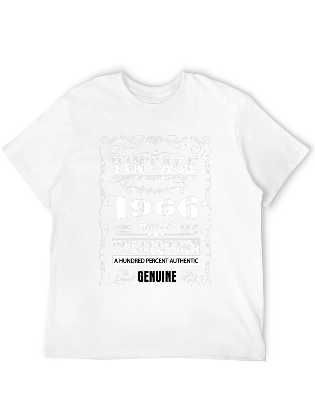 Black Vintage 1966 Aged to Perfection Graphic T-Shirt view 12