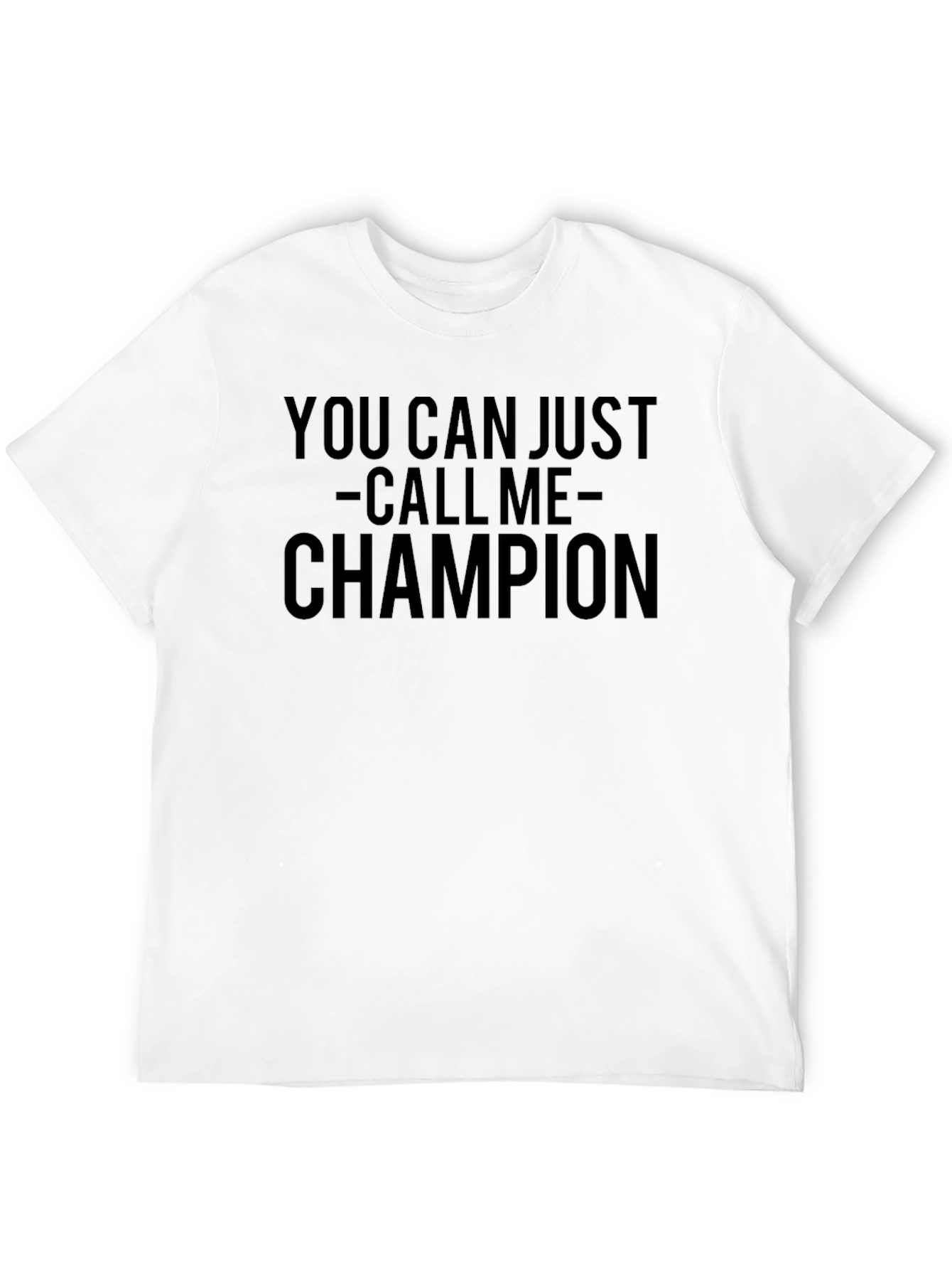 Black Champion Graphic Tee - You Can Just Call Me Champion view 12