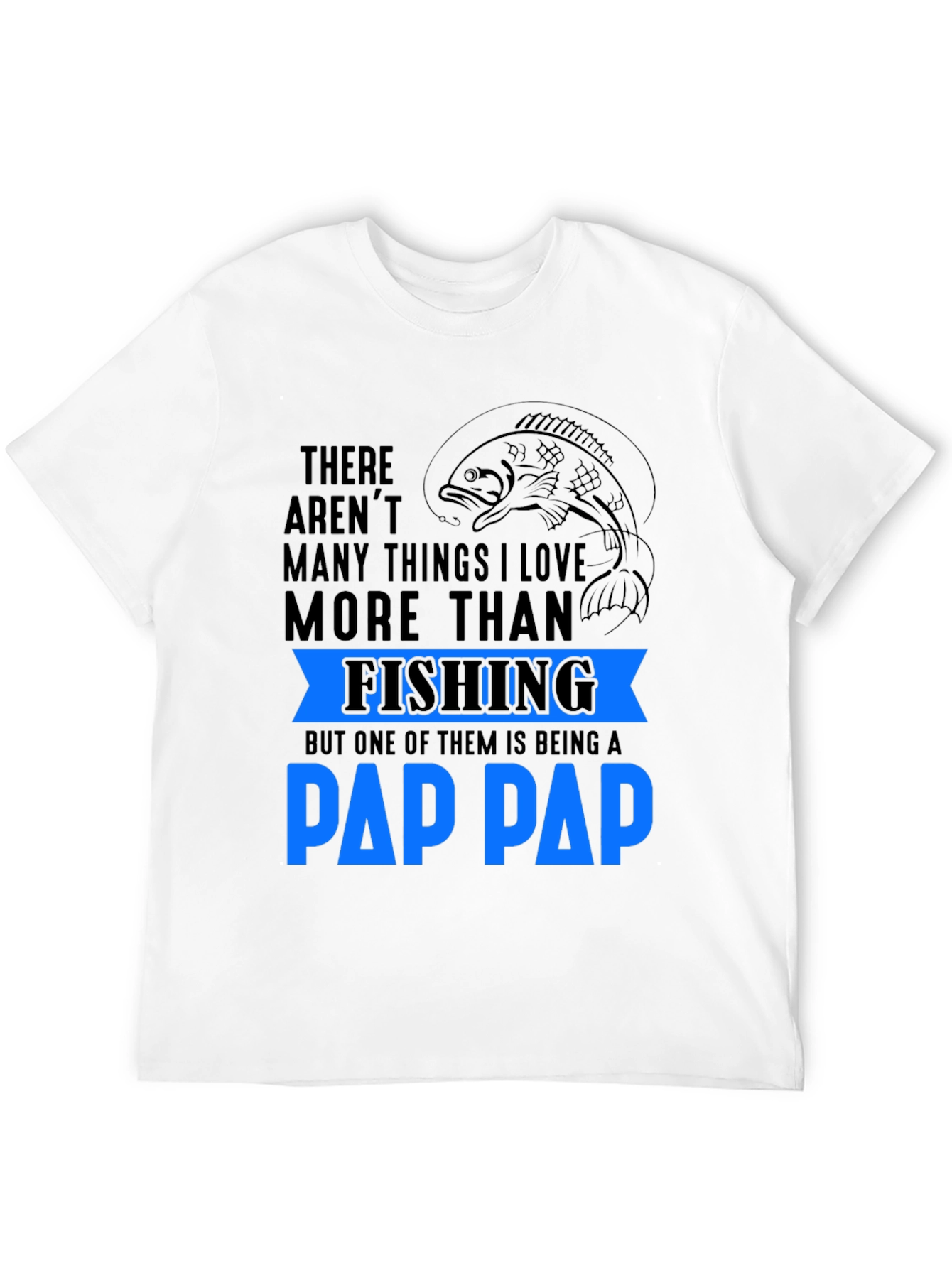 Black Fishing Pap Pap T-Shirt view 12