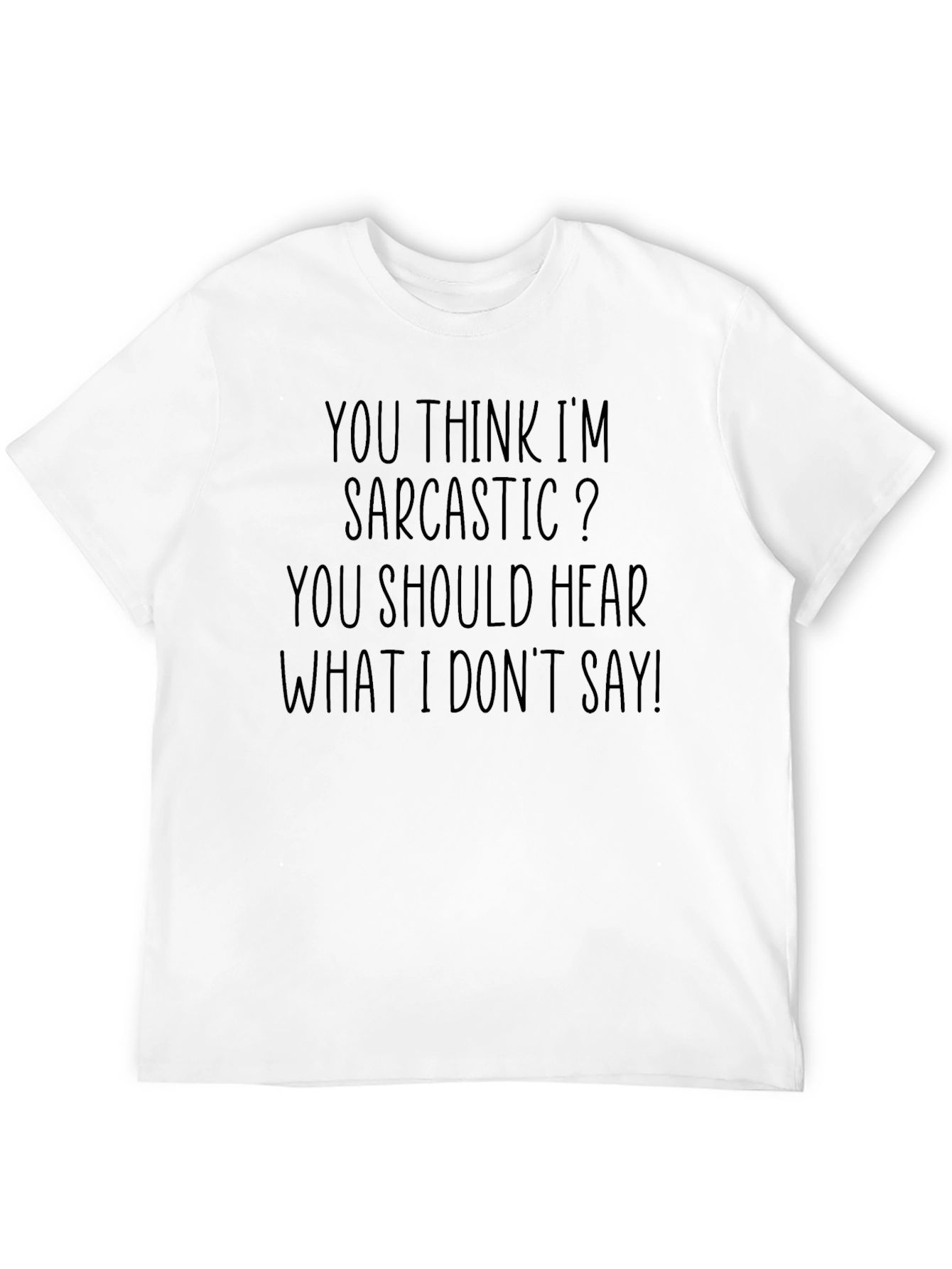 Black Sarcastic Humor T-Shirt - Mens Black Graphic Tee view 12