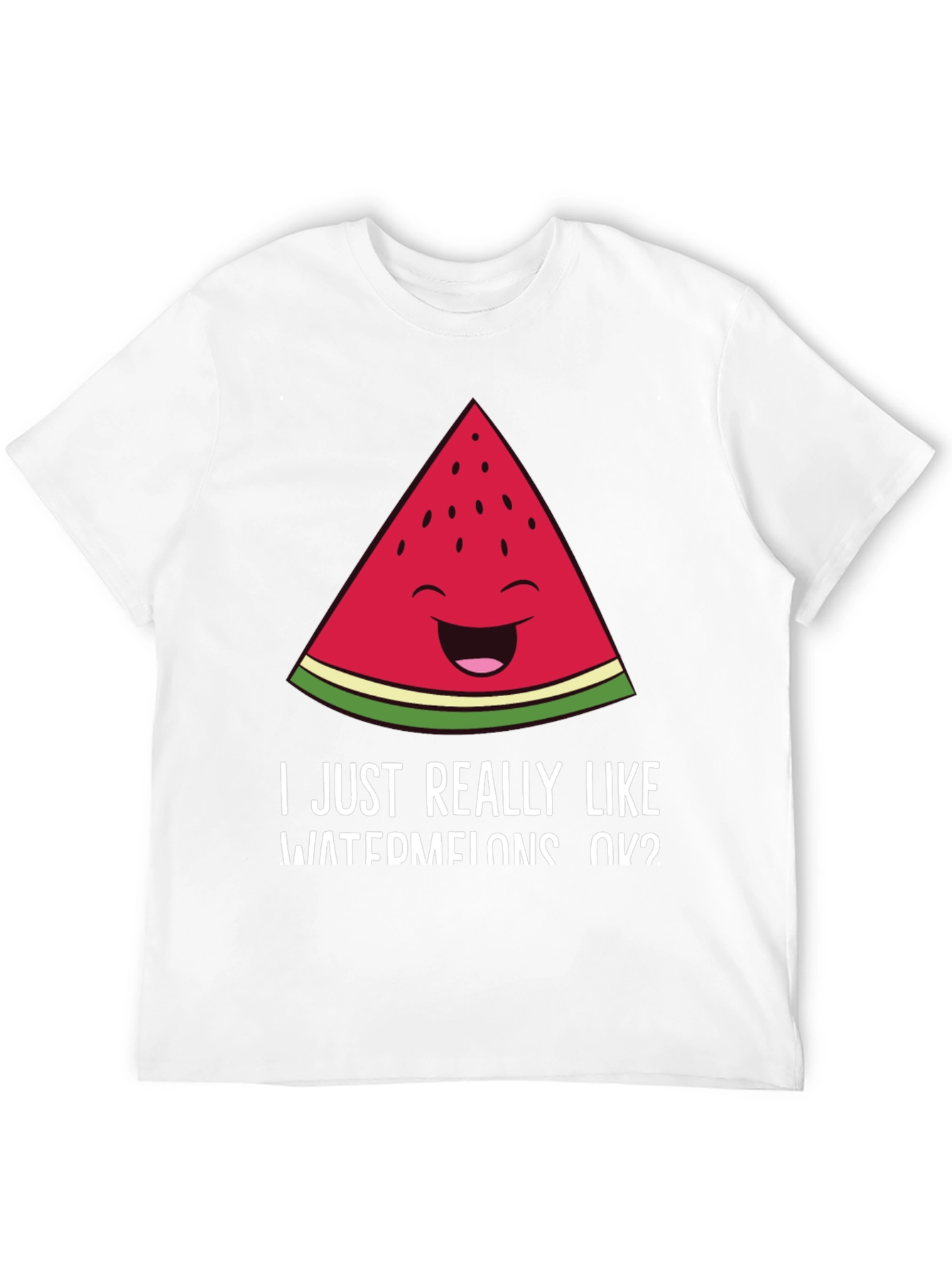 Black Funny Watermelon T-Shirt - I Like Watermelons OK? view 12