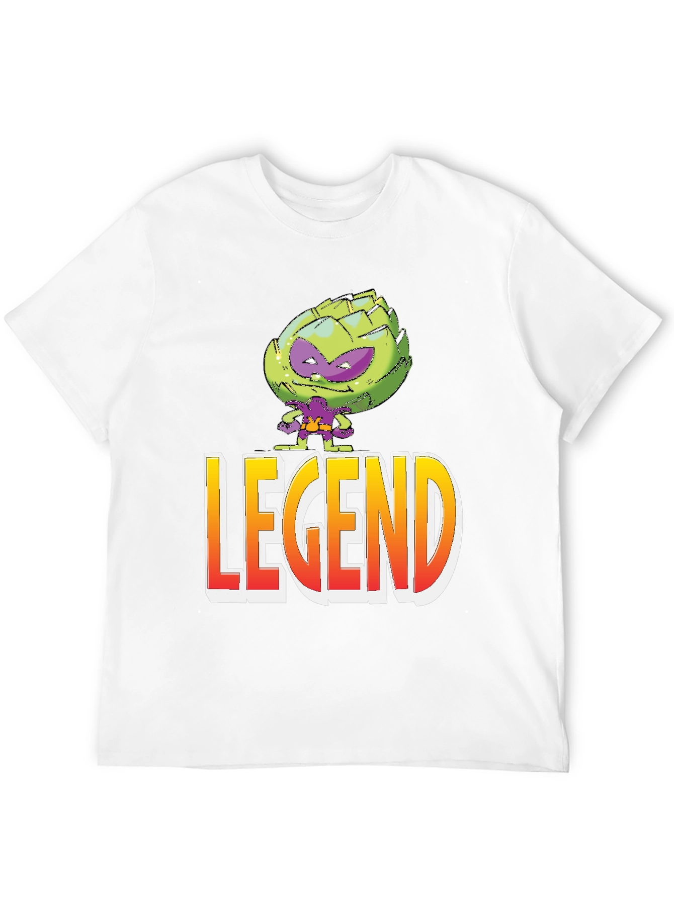 Black Artichoke Legend Graphic T-Shirt - Black Cotton Tee view 12