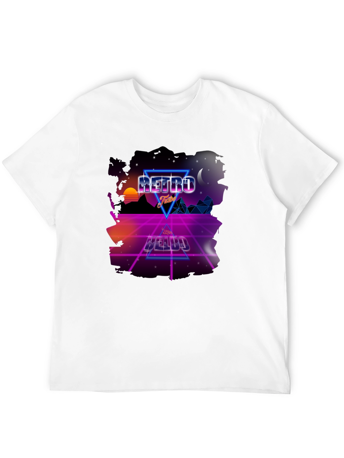 Black Retro Vibes Graphic Tee - 80s Style Design view 12