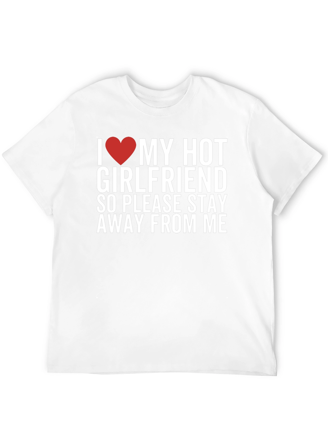 Black I Love My Hot Girlfriend Graphic Tee view 12