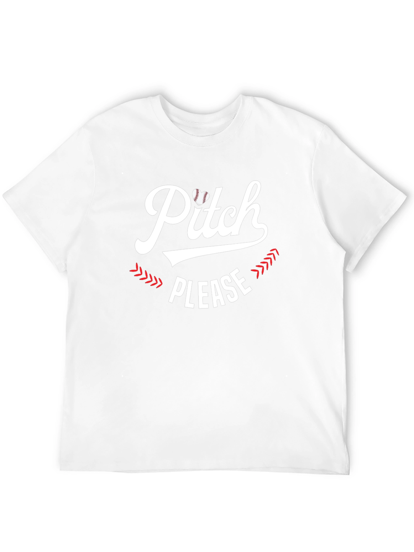Black Pitch Please Baseball Heart Graphic Tee view 12