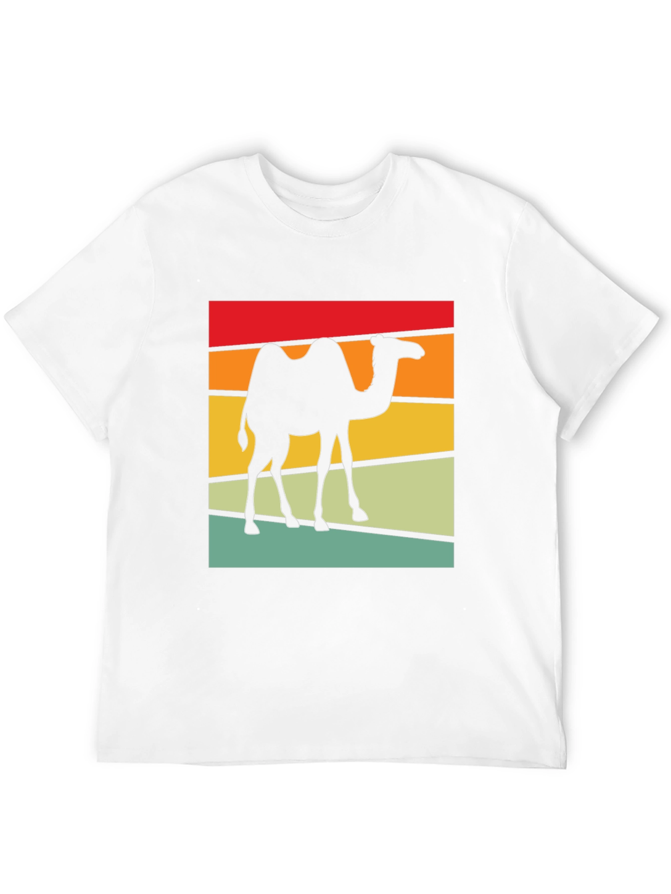 Black Retro Camel T-Shirt: Black Cotton Blend, Graphic Tee view 12