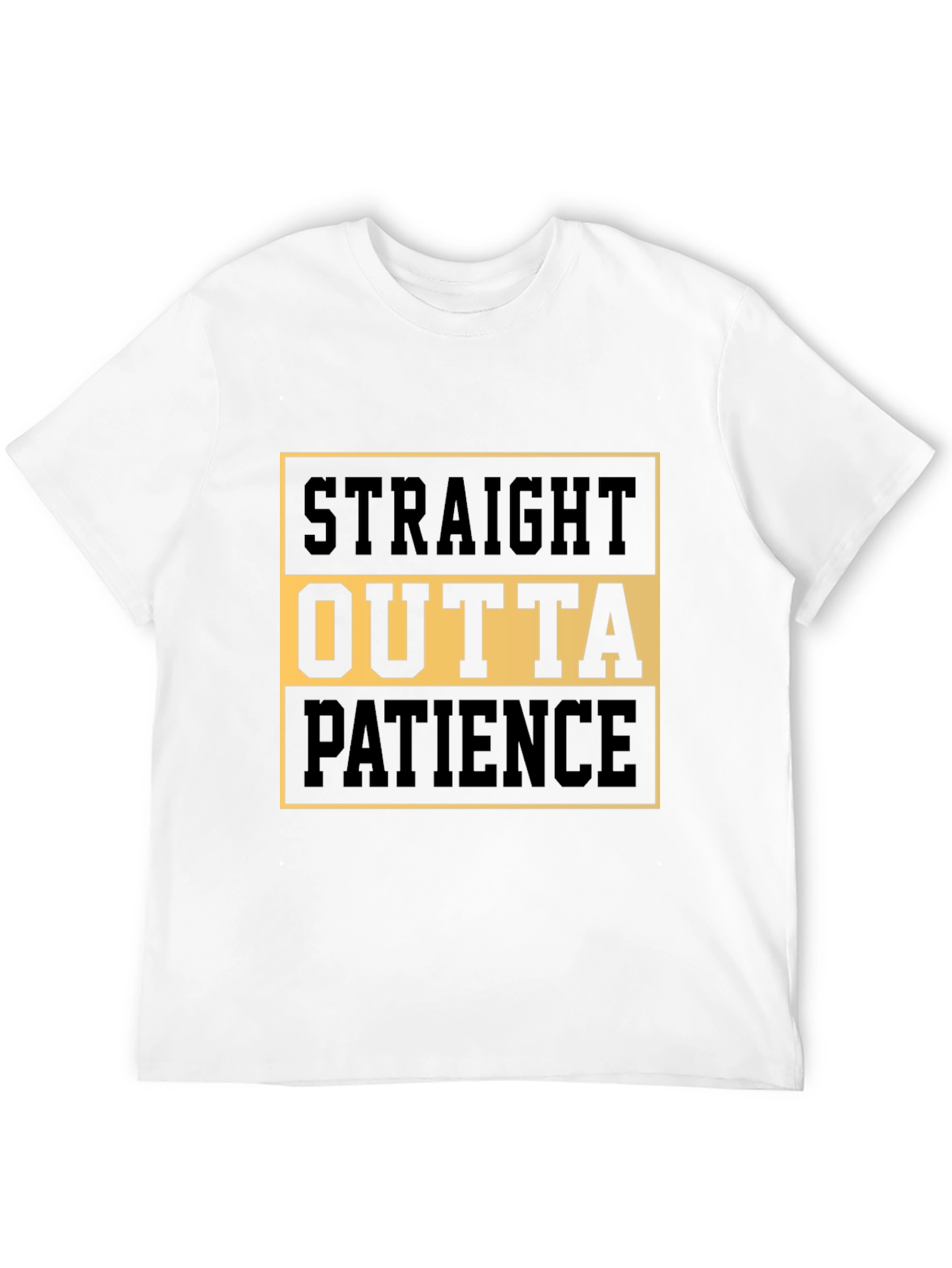 Black Straight Outta Patience Graphic Tee view 12