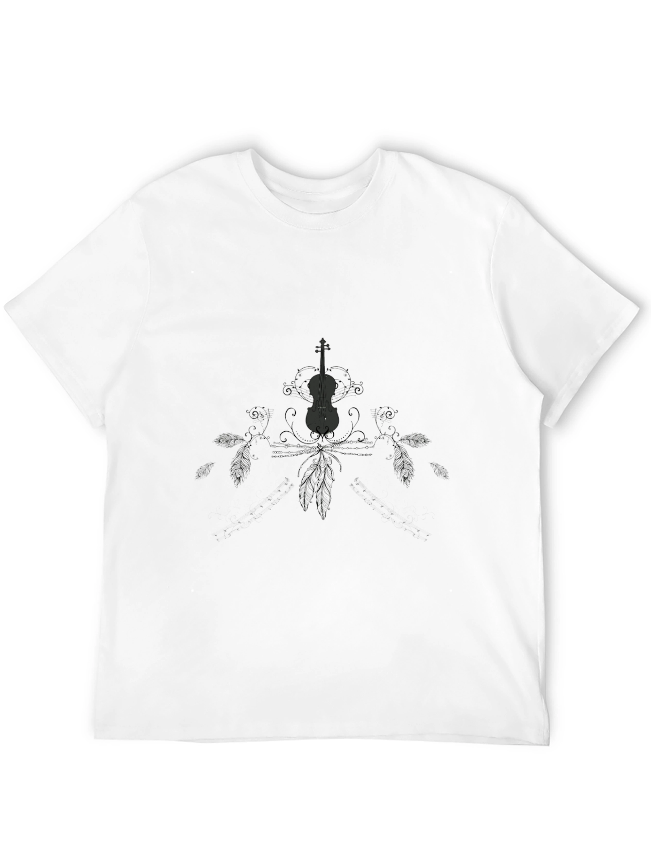 Black Violin Graphic Tee - Dark Style view 12