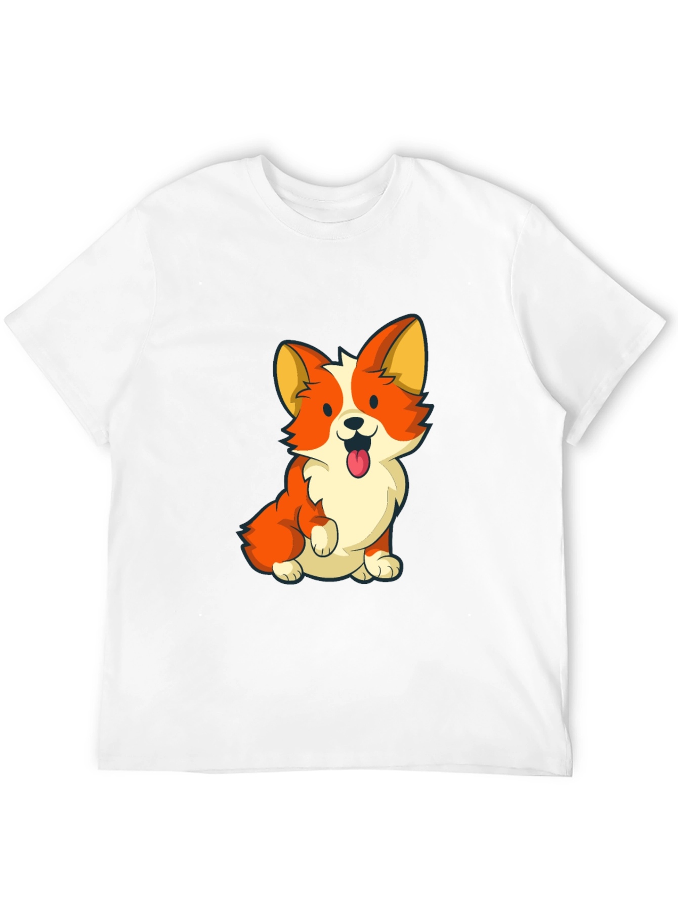 Black Cute Corgi Graphic Tee - Black view 12