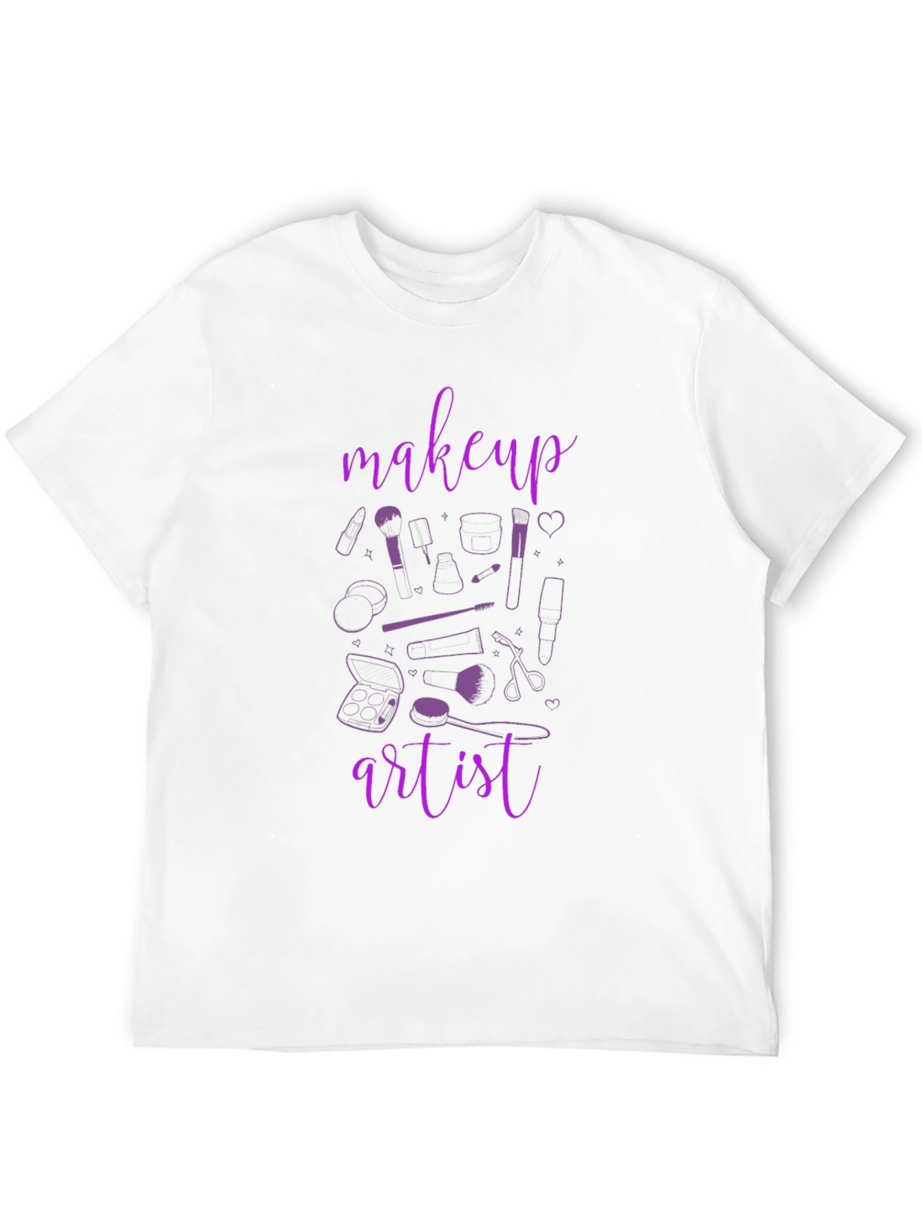Black Makeup Artist T-Shirt - Black Graphic Tee view 12