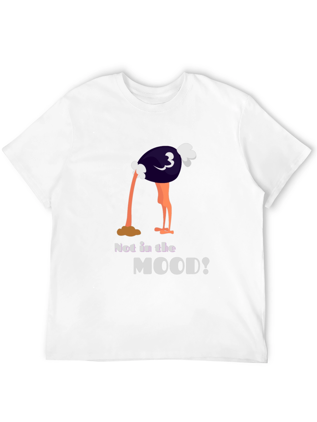 Black Not in the Mood Ostrich Graphic Tee view 12