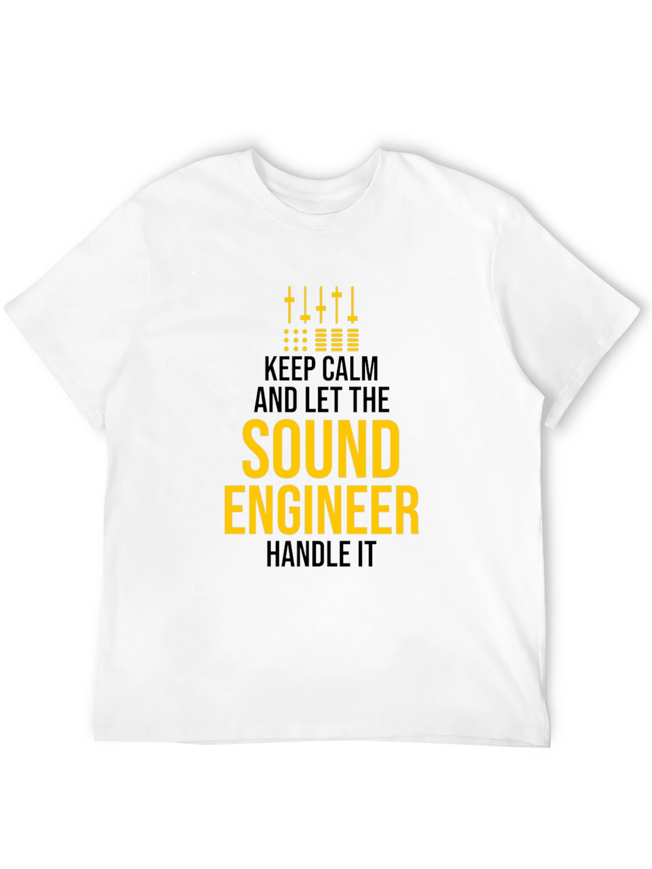 Black Sound Engineer T-Shirt - Keep Calm and Handle It! view 12