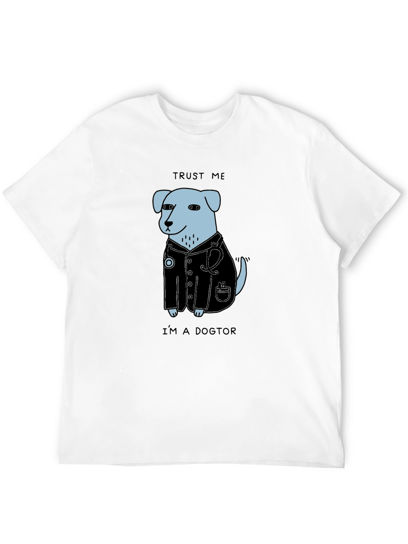 Black Trust Me I'm a Dogtor T-Shirt view 12