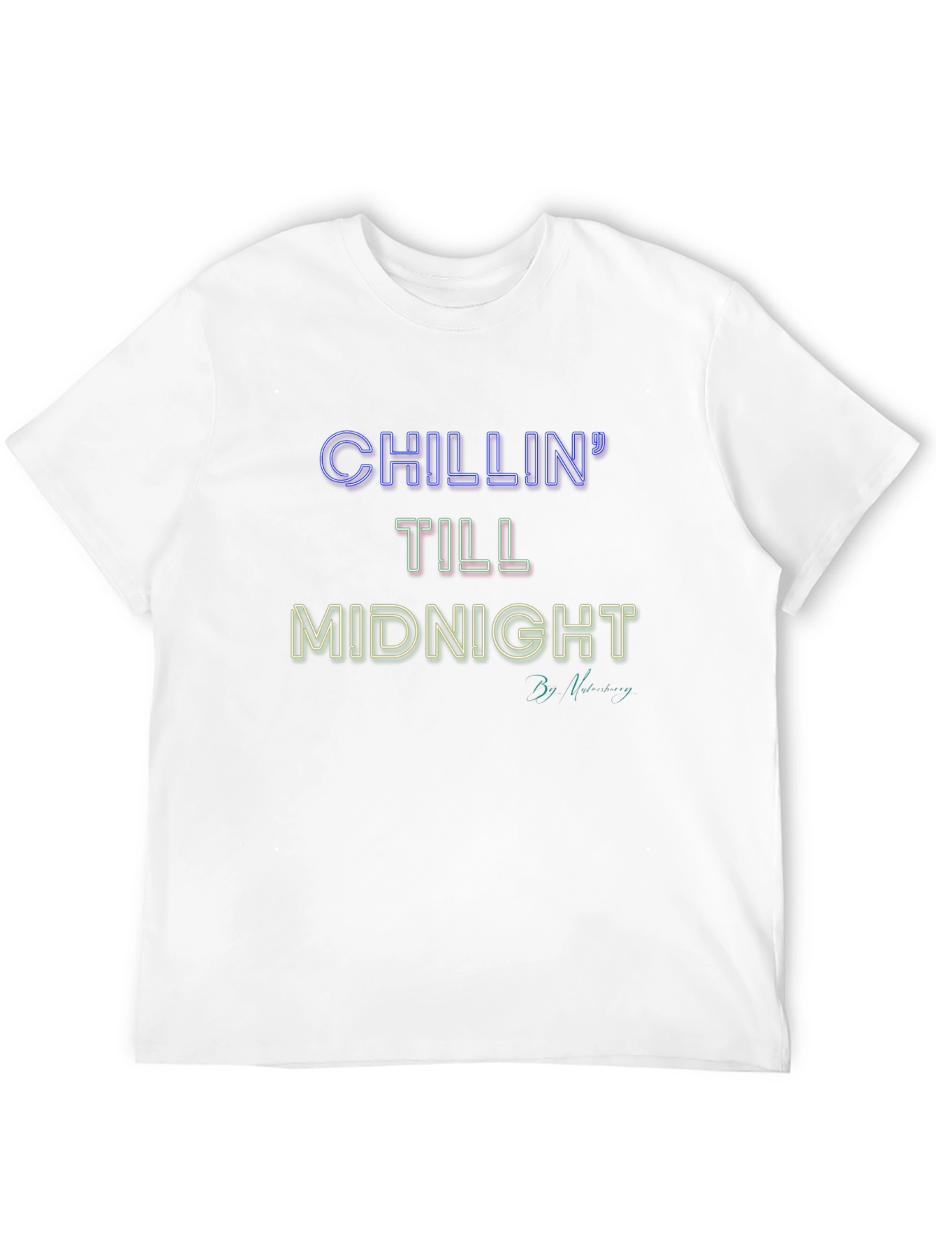 Black Chillin' Till Midnight Graphic T-Shirt view 12