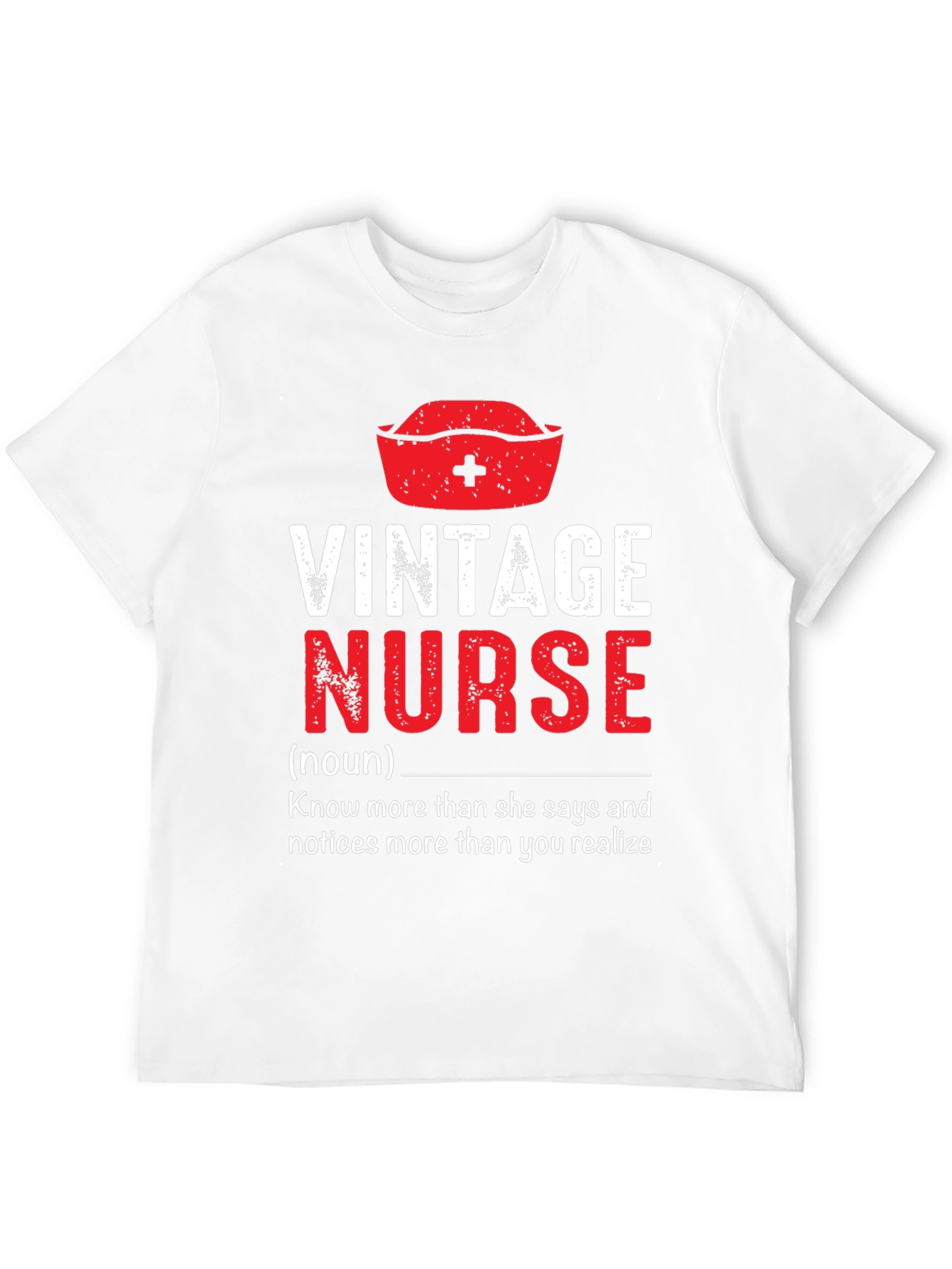 Black Vintage Nurse T-Shirt - Funny Nursing Gift view 12