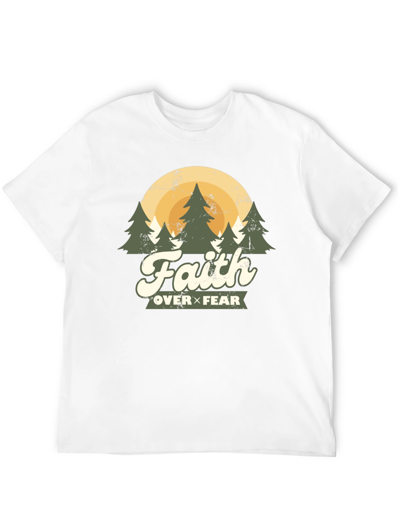 Black Faith Over Fear Graphic Tee view 12
