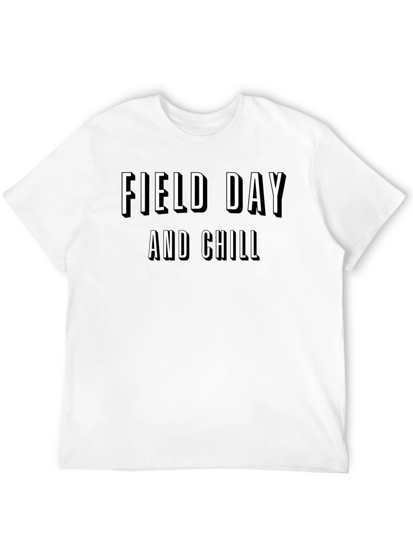 Black Field Day and Chill Graphic Tee view 12