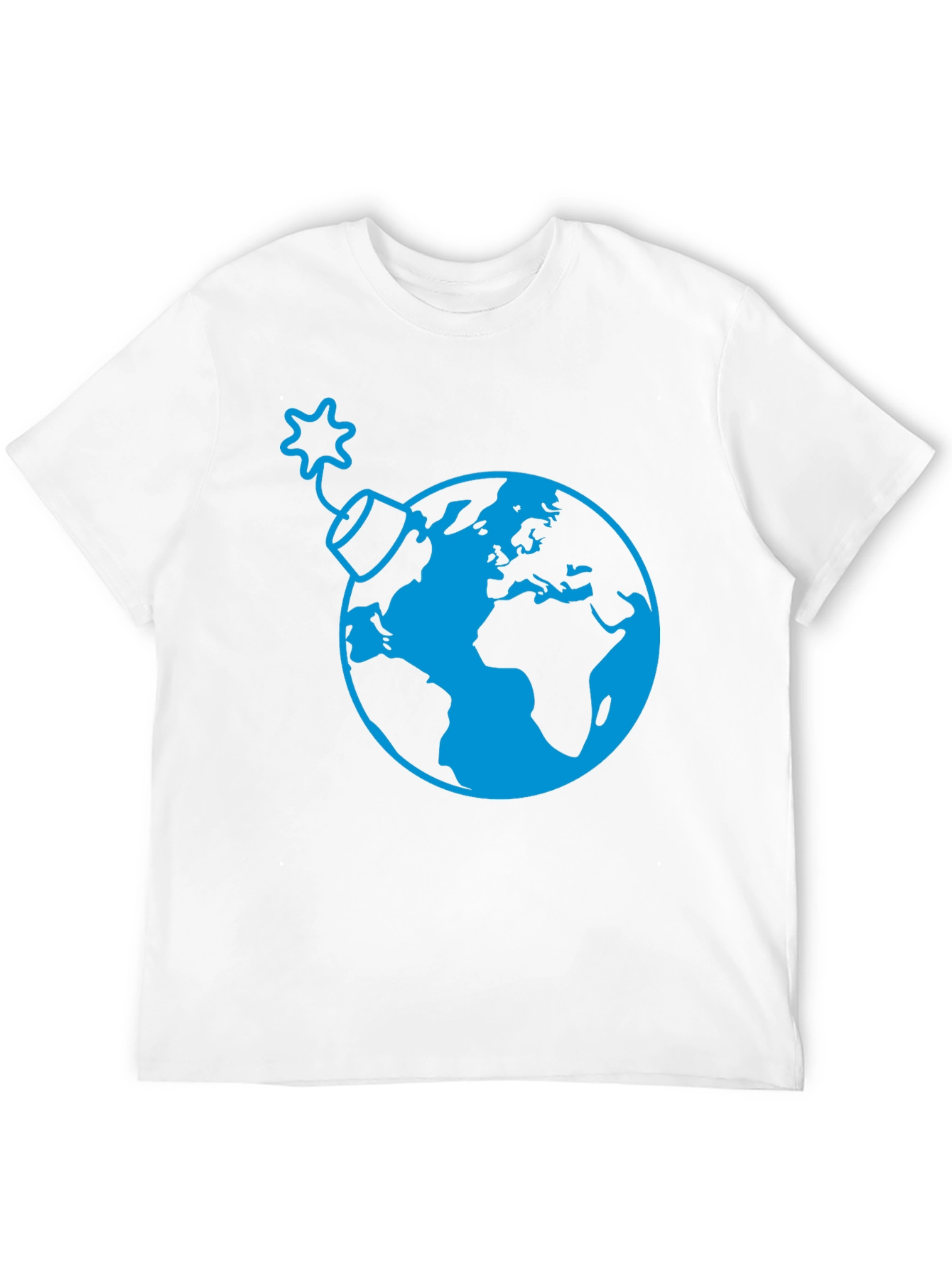 Black Earth Bomb Graphic Tee - Stylish Black T-Shirt view 12