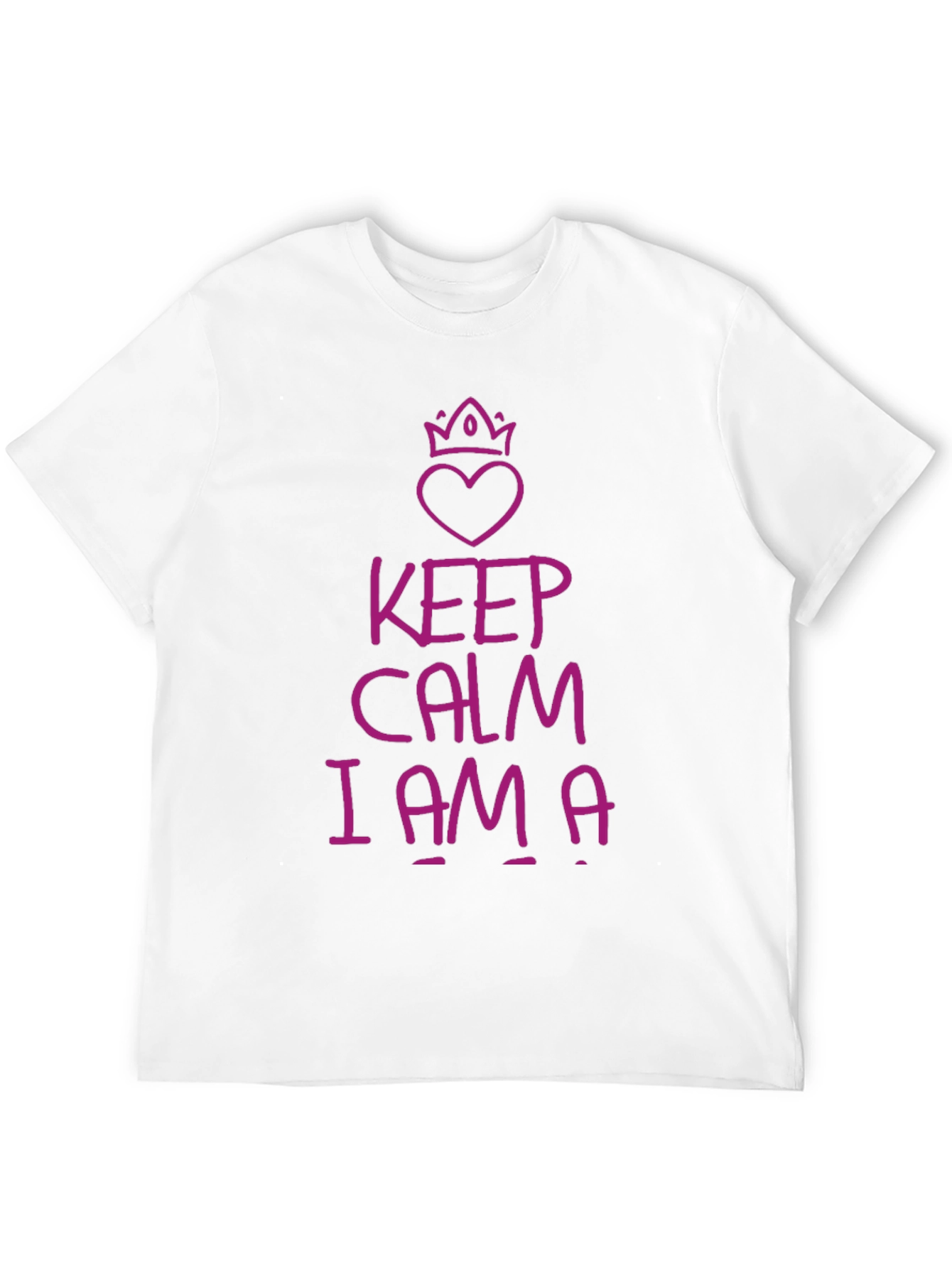 Black Keep Calm I Am A T-Shirt view 12