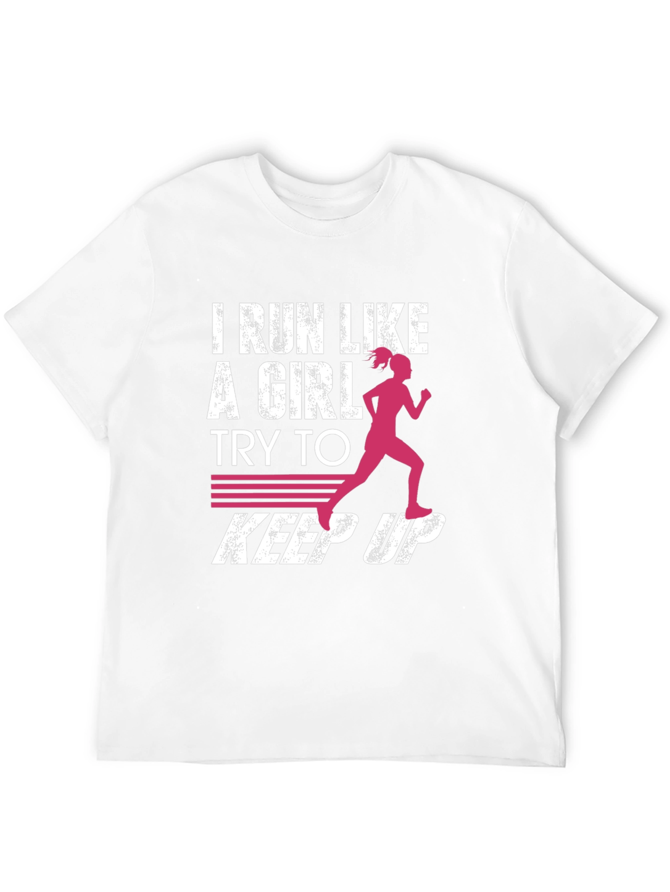 Black I Run Like a Girl Graphic T-Shirt view 12