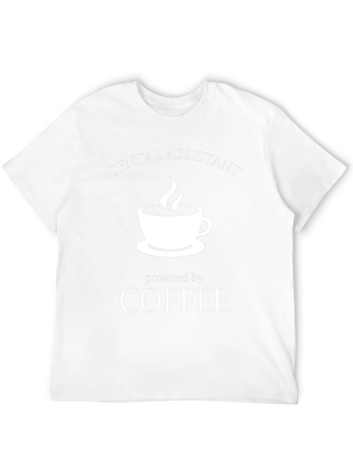 Black Dental Assistant Coffee Powered Black T-Shirt view 12