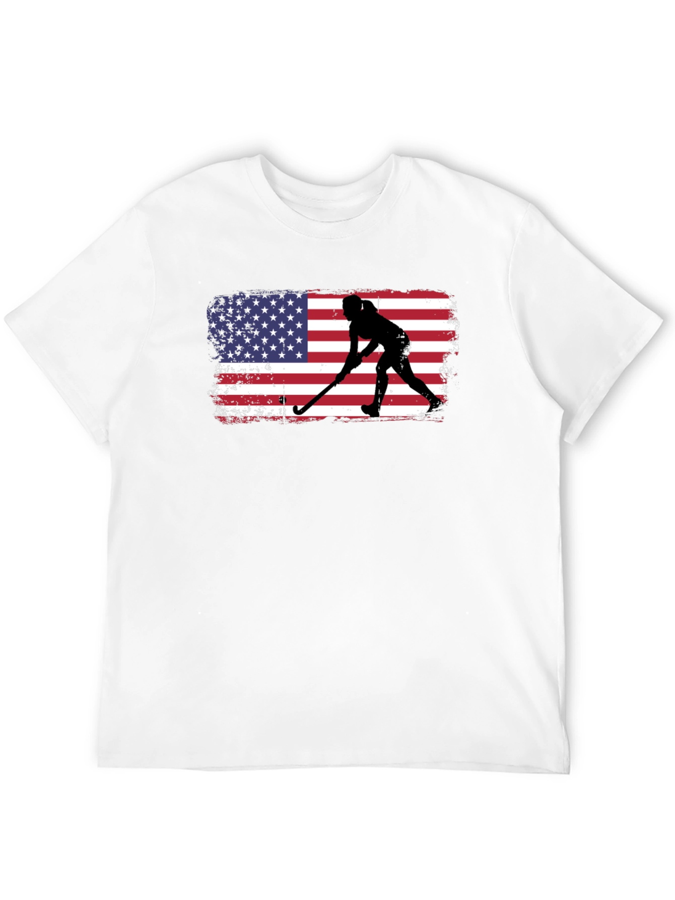 Black USA Hockey Silhouette Graphic Tee view 12