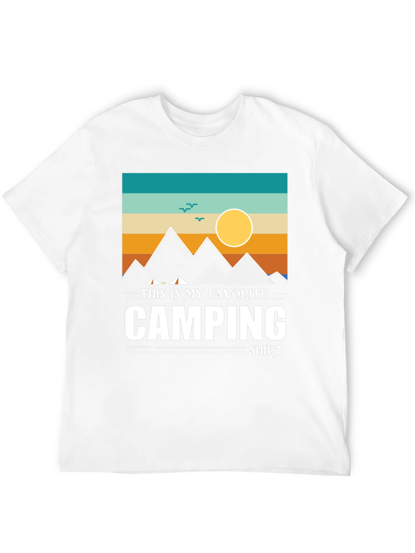 Black Camping Favorite Shirt Graphic Tee view 12