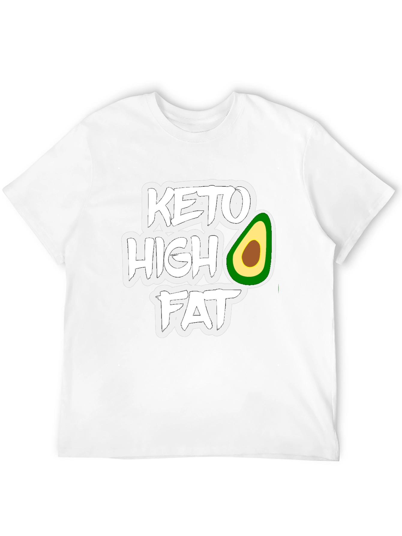Keto High Fat T-Shirt - Avocado Design - 12