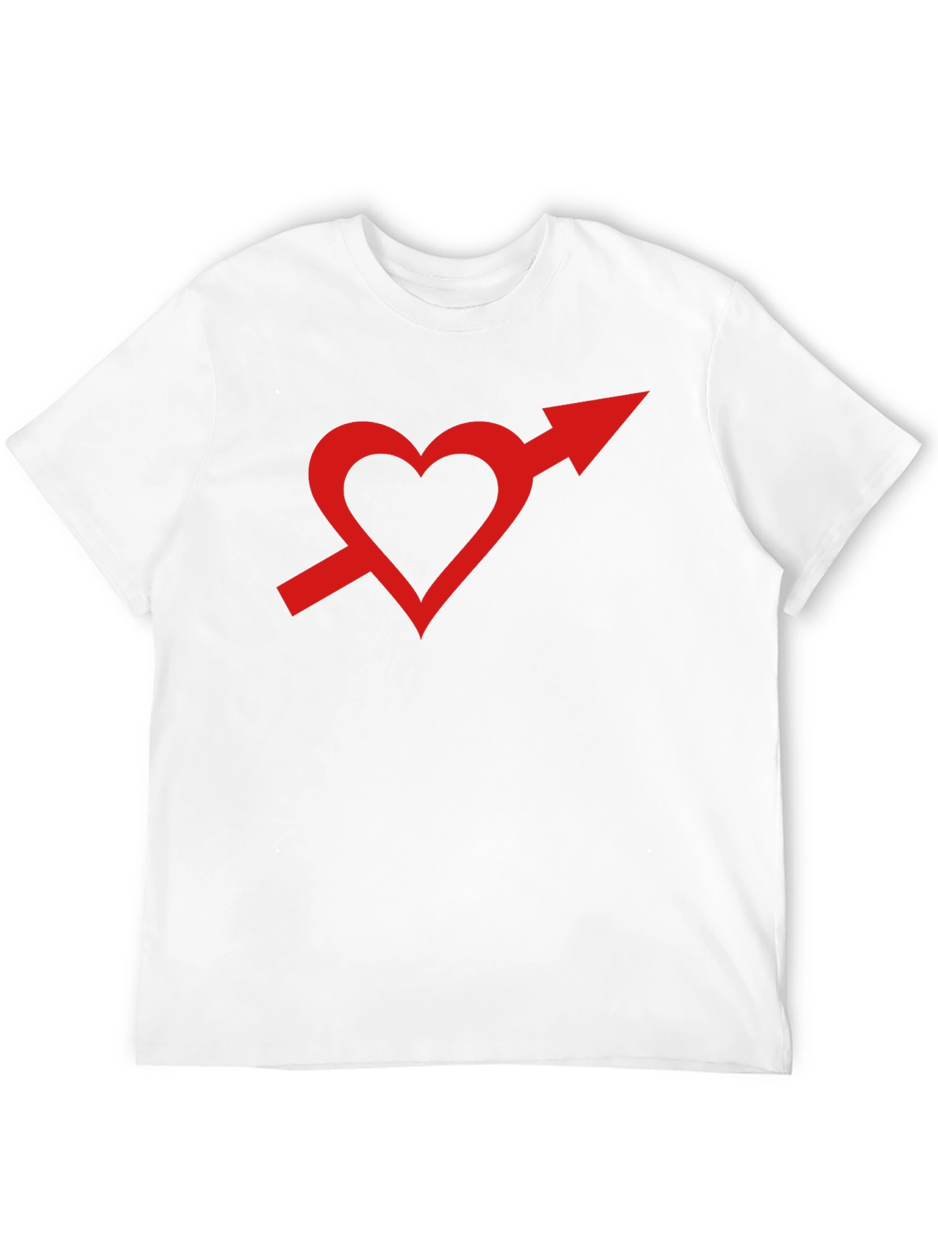 Black Heart Arrow Graphic Tee - Stylish Unisex T-Shirt view 12