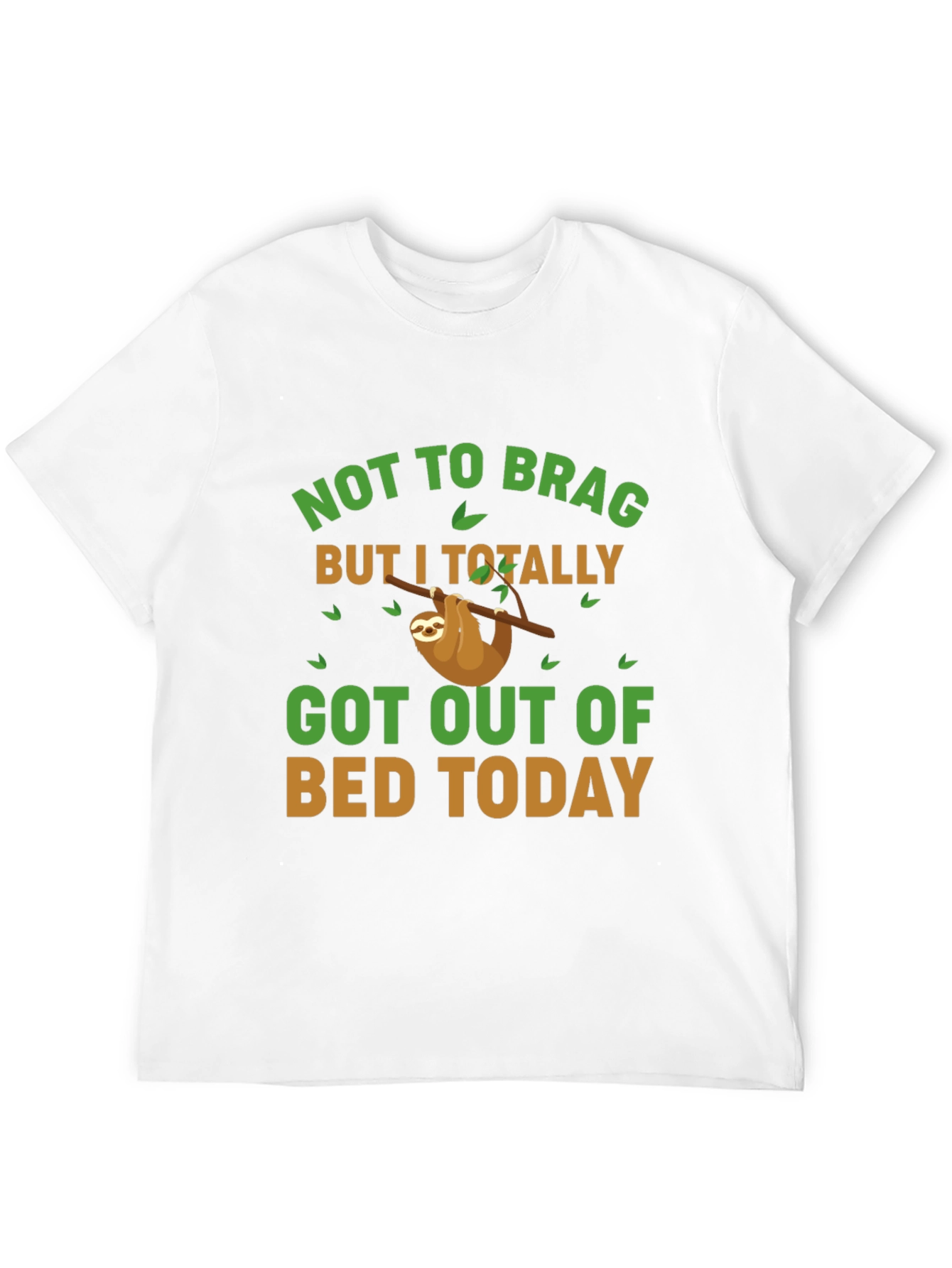 Black Funny Sloth Graphic T-Shirt view 12