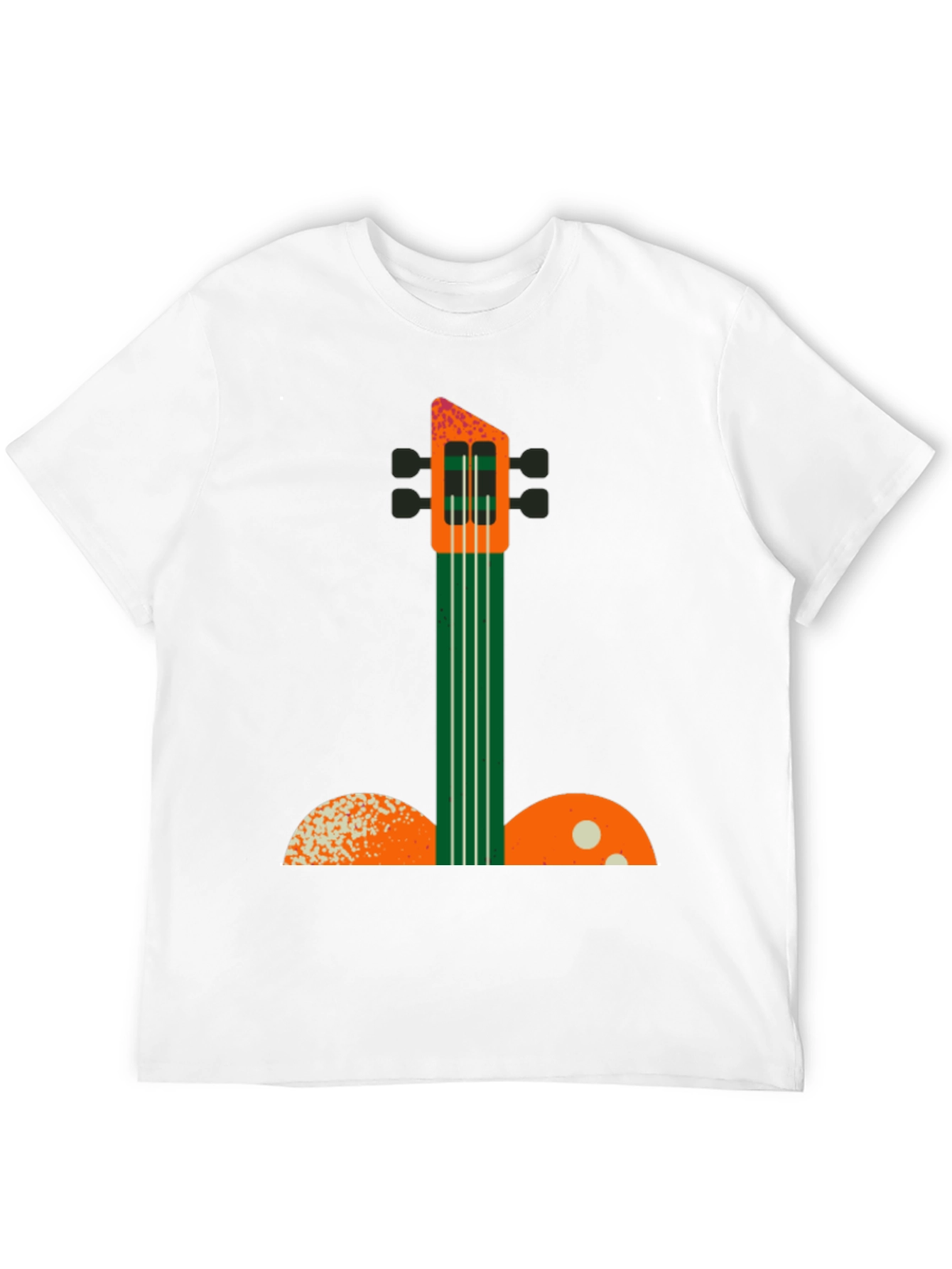 Black Abstract Guitar Graphic Tee view 12