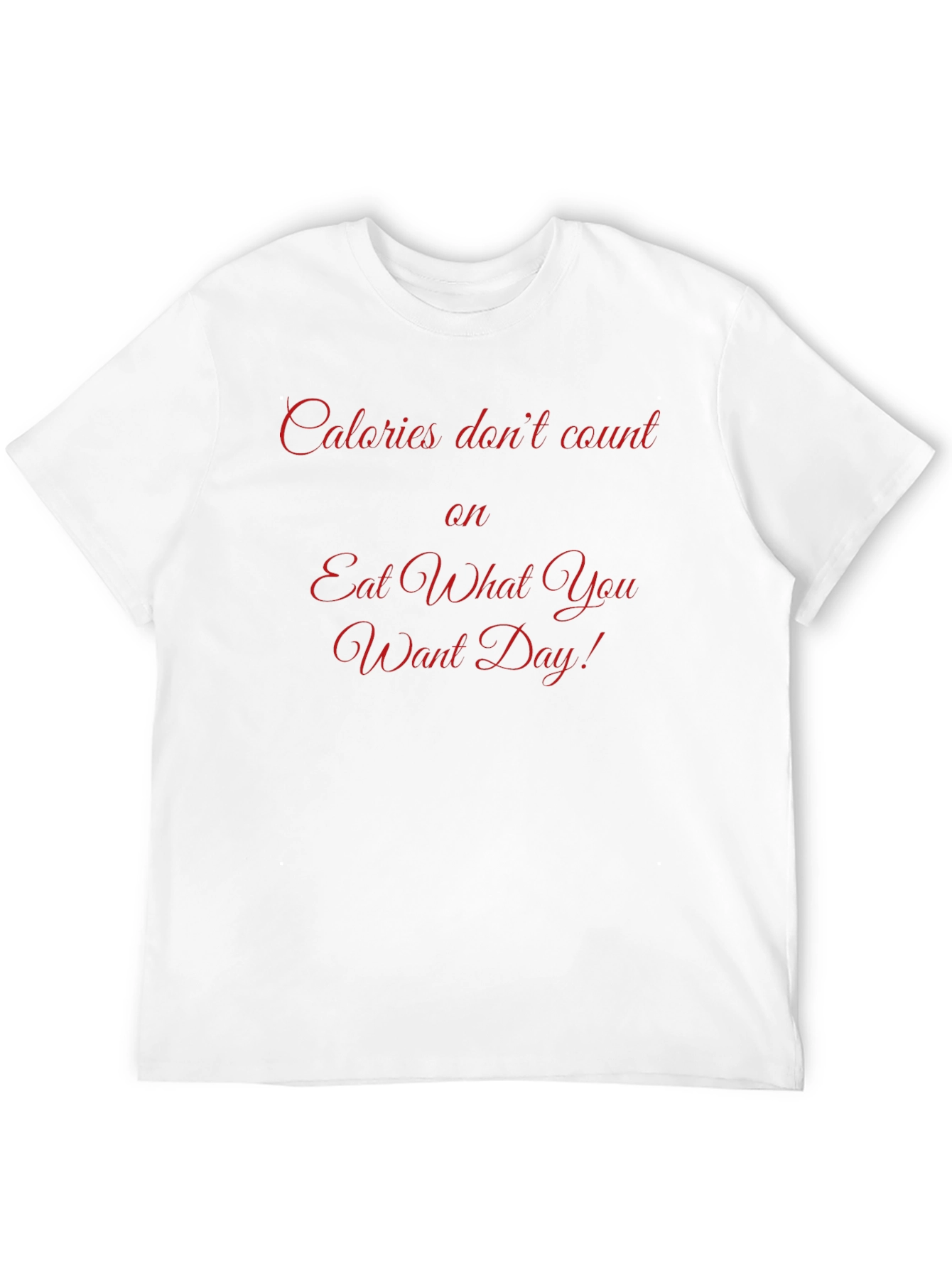 Black Calories Don't Count Black Graphic Tee view 12