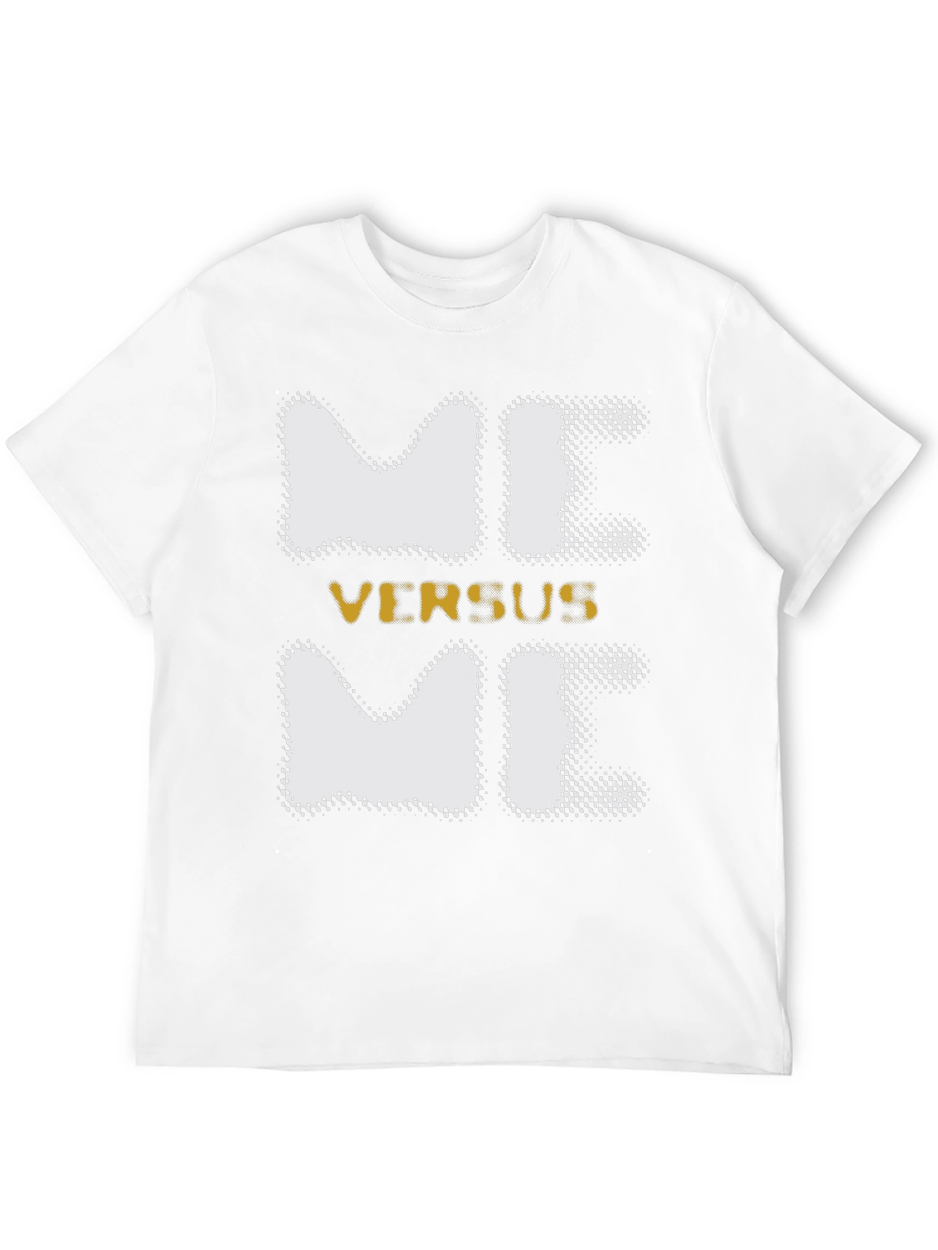 Black Meme Versus Me Graphic Tee view 12