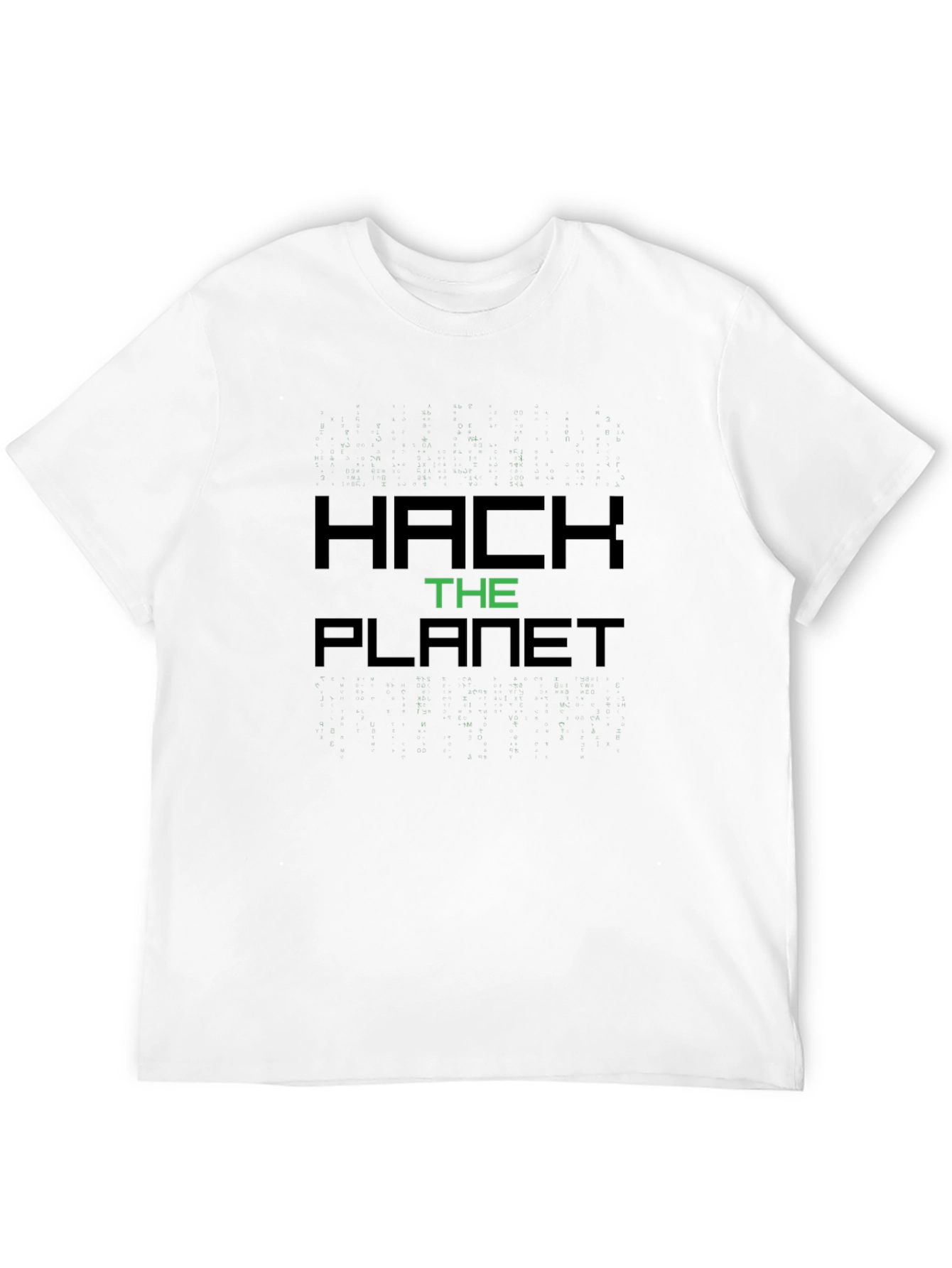 Black Hack the Planet Graphic T-Shirt view 12