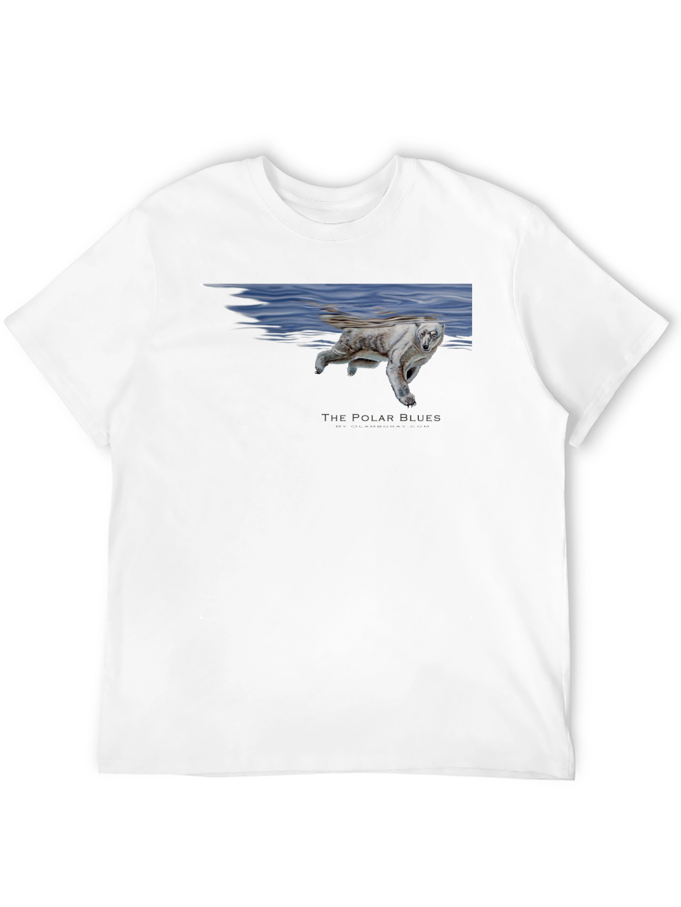 Black Polar Bear Blues Graphic T-Shirt - Black view 12