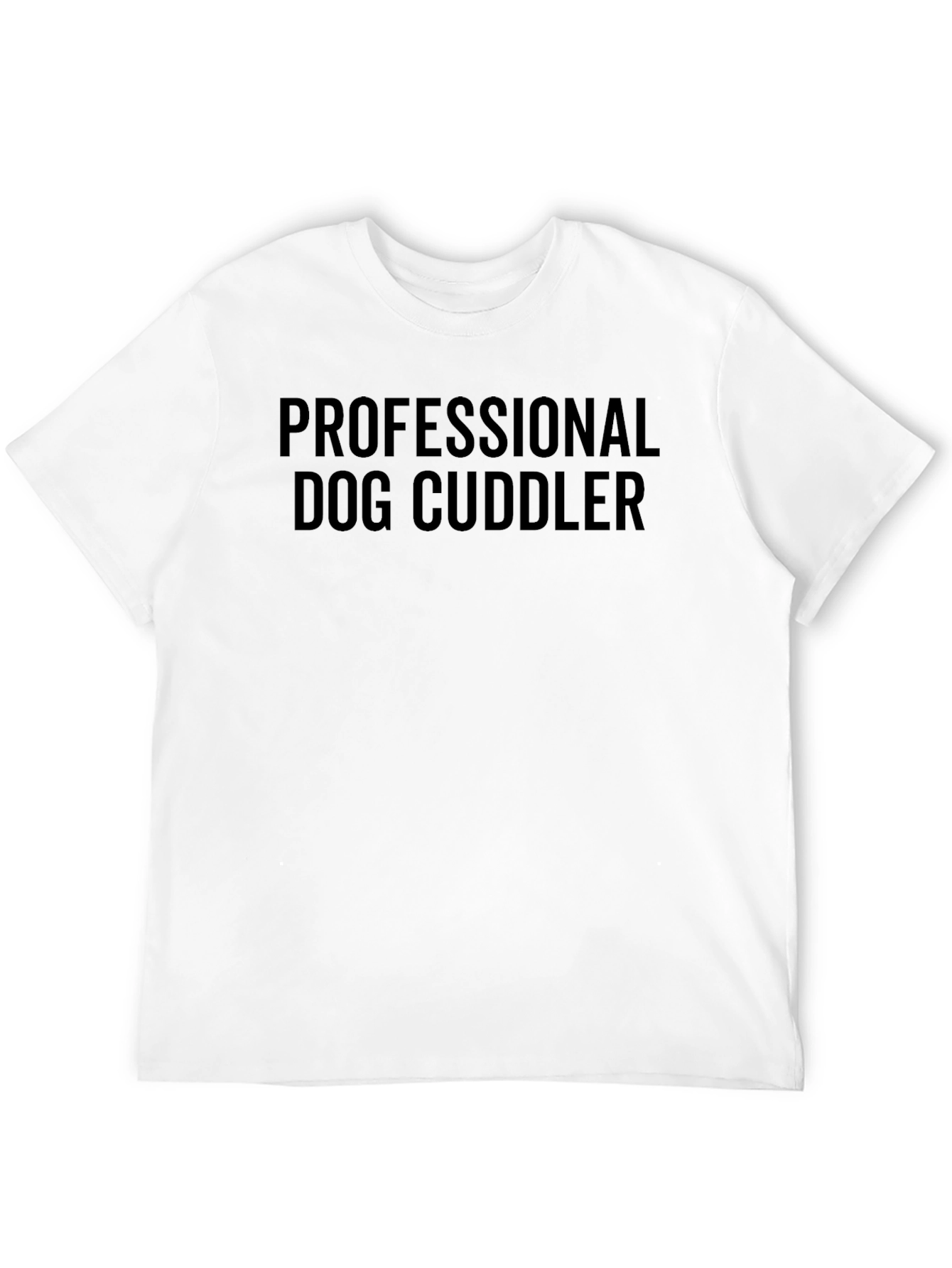 Black Professional Dog Cuddler T-Shirt view 12